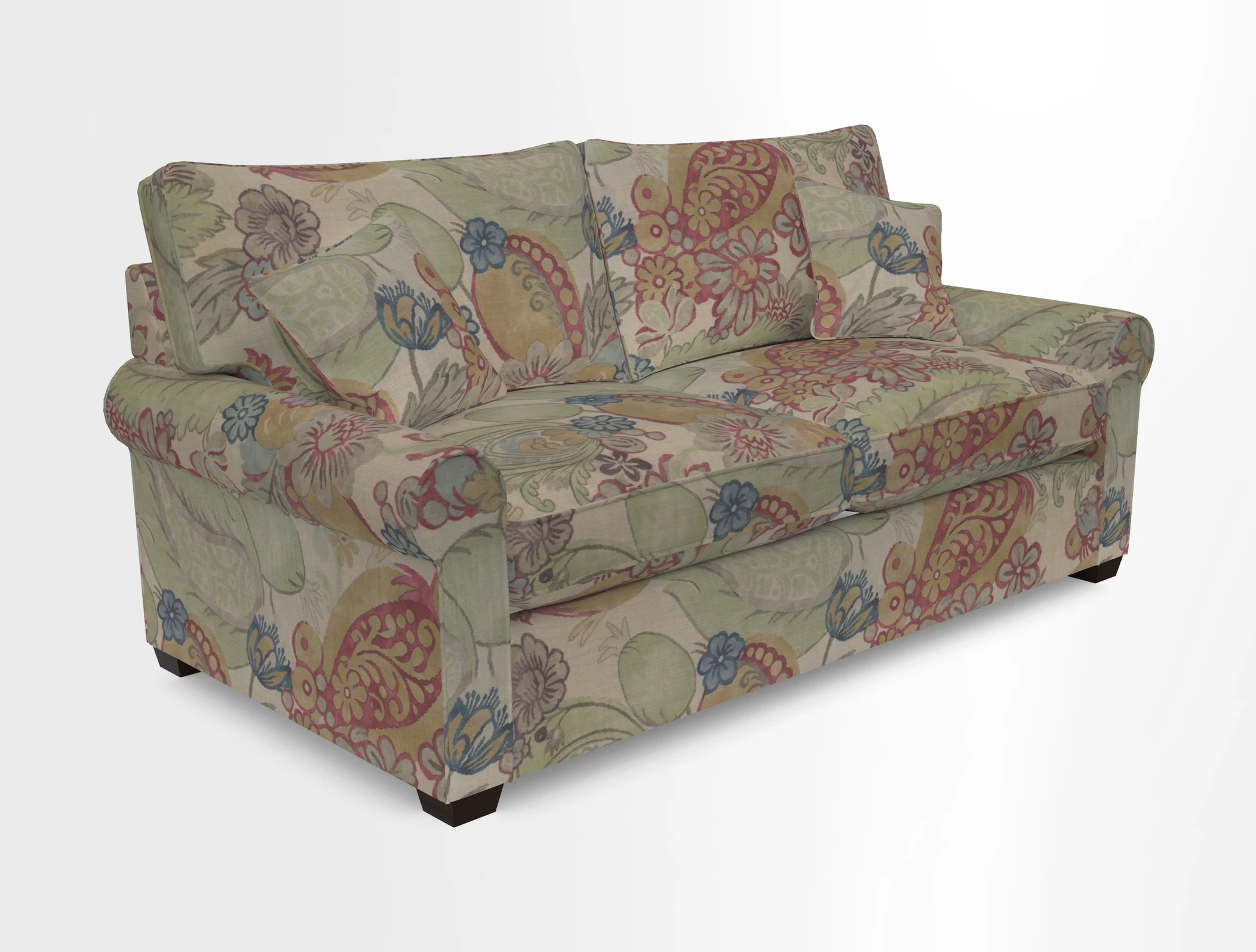 Bignor 3 Seater Sofa in V&A Drawn From Nature Oak Tree Gold
