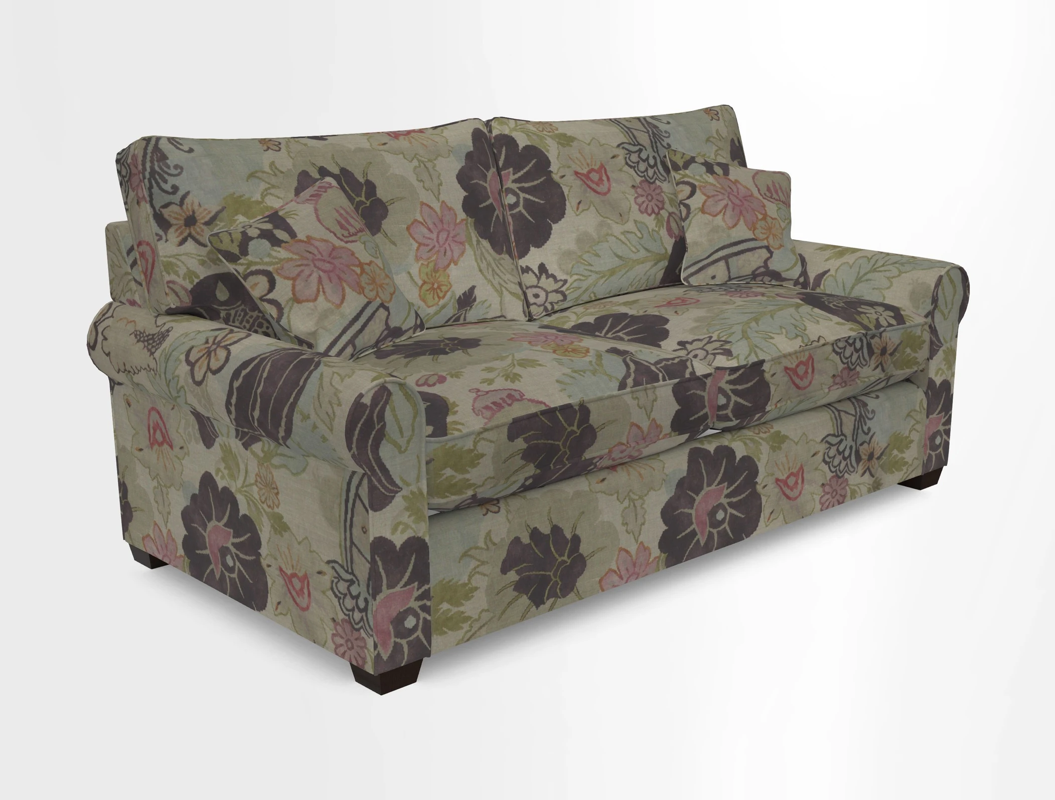 Bignor 3 Seater Sofa in V&A Drawn From Nature Oak Tree Gold