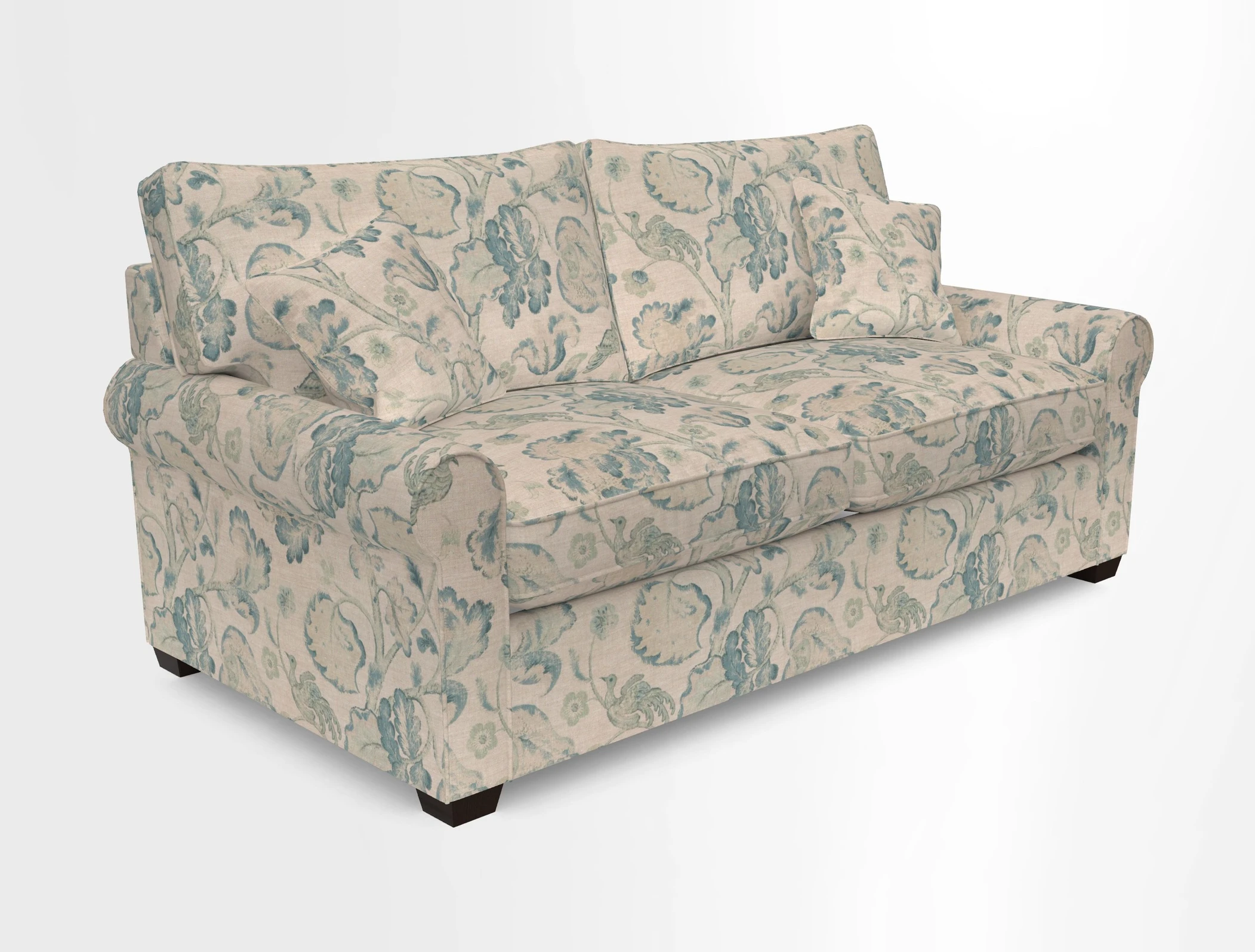 Bignor 3 Seater Sofa in V&A Drawn From Nature Oak Tree Gold