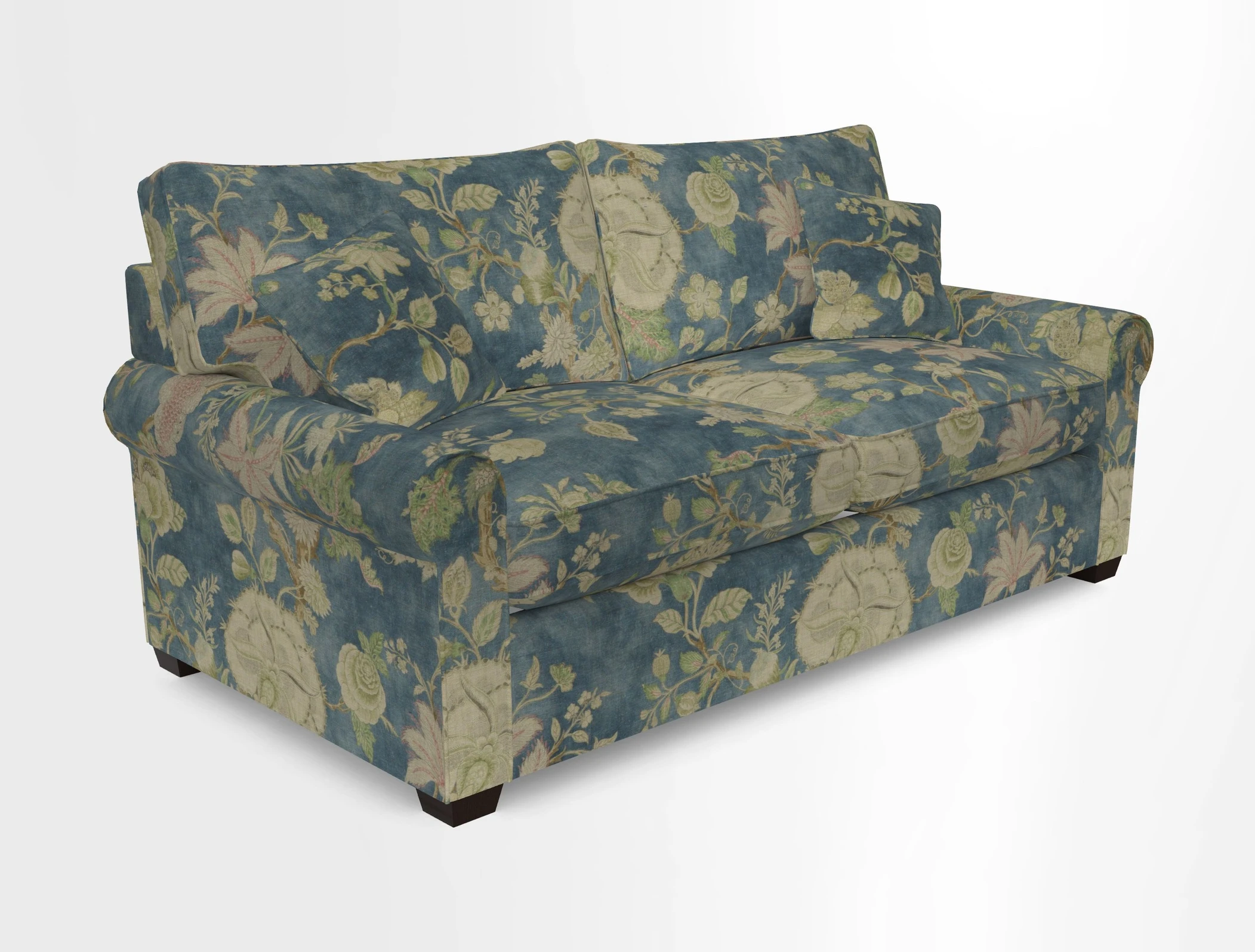 Bignor 3 Seater Sofa in V&A Drawn From Nature Oak Tree Gold