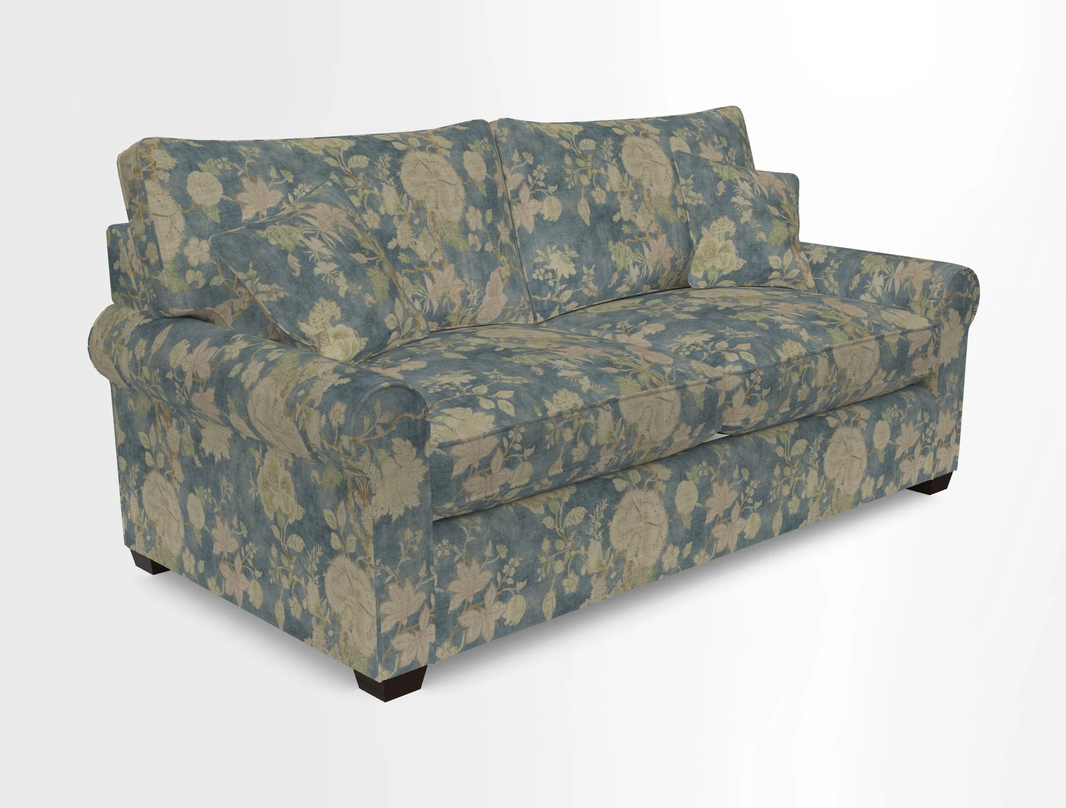 Bignor 3 Seater Sofa in V&A Drawn From Nature Oak Tree Gold