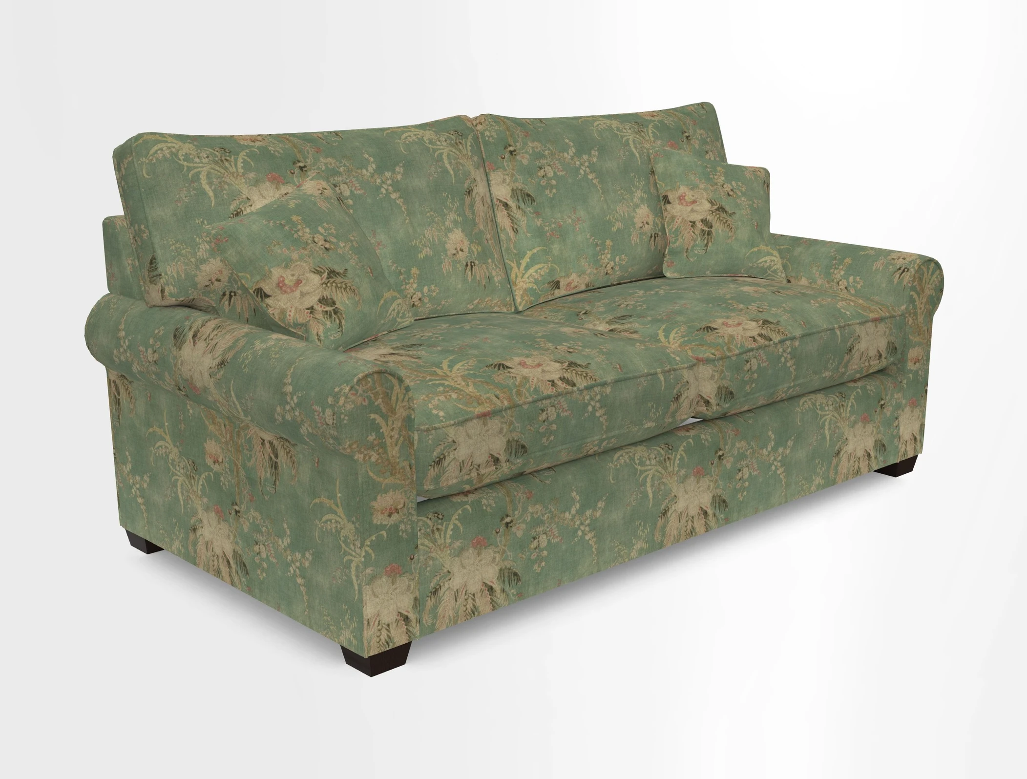 Bignor 3 Seater Sofa in V&A Drawn From Nature Oak Tree Gold