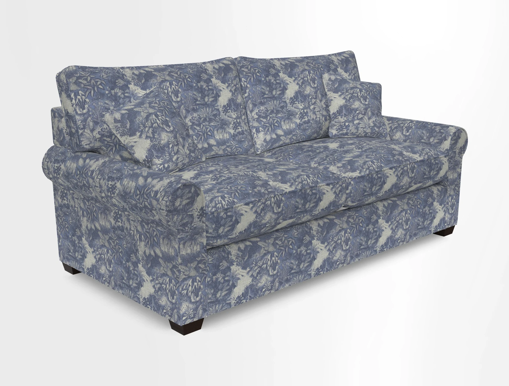 Bignor 3 Seater Sofa in V&A Drawn From Nature Oak Tree Gold