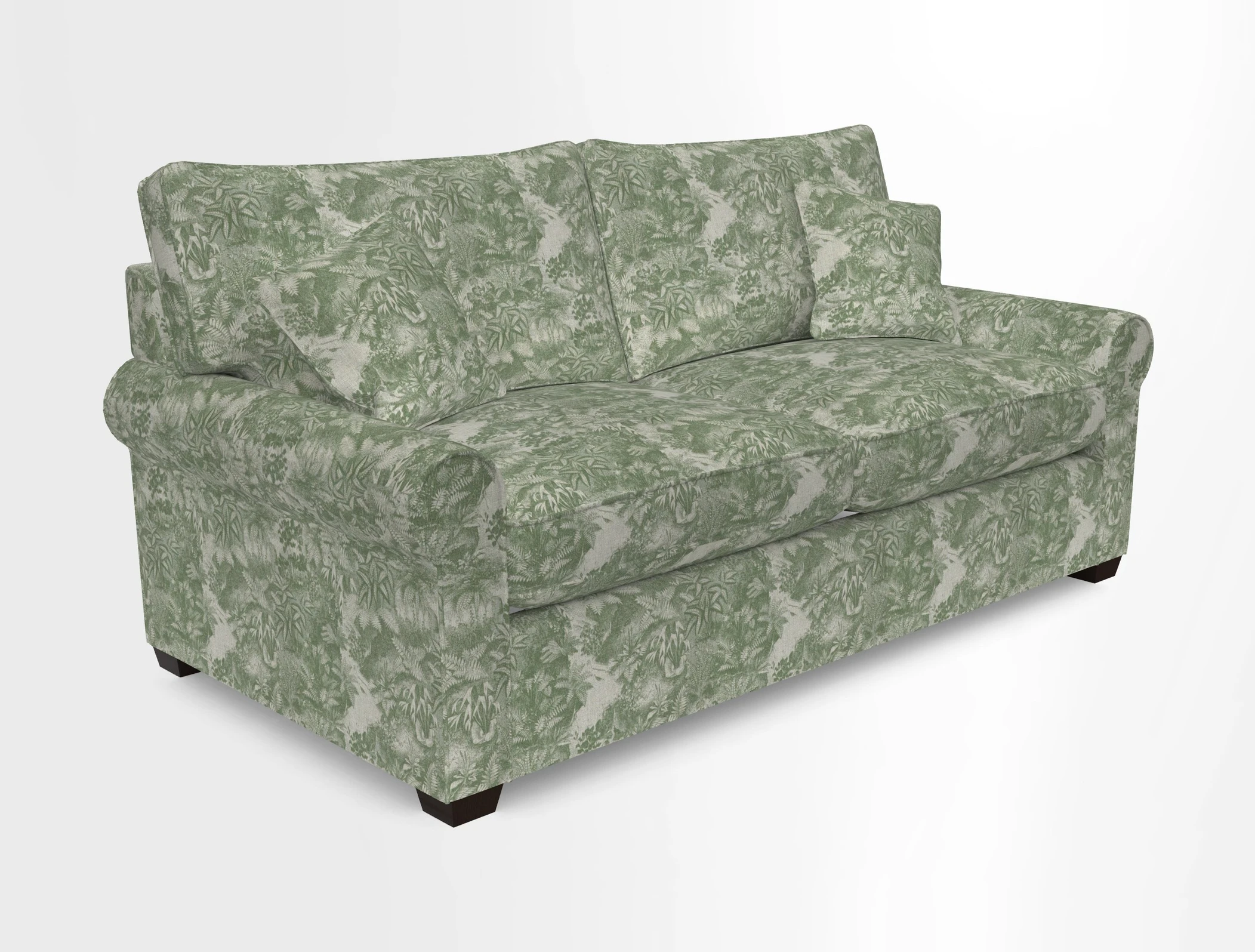 Bignor 3 Seater Sofa in V&A Drawn From Nature Oak Tree Gold