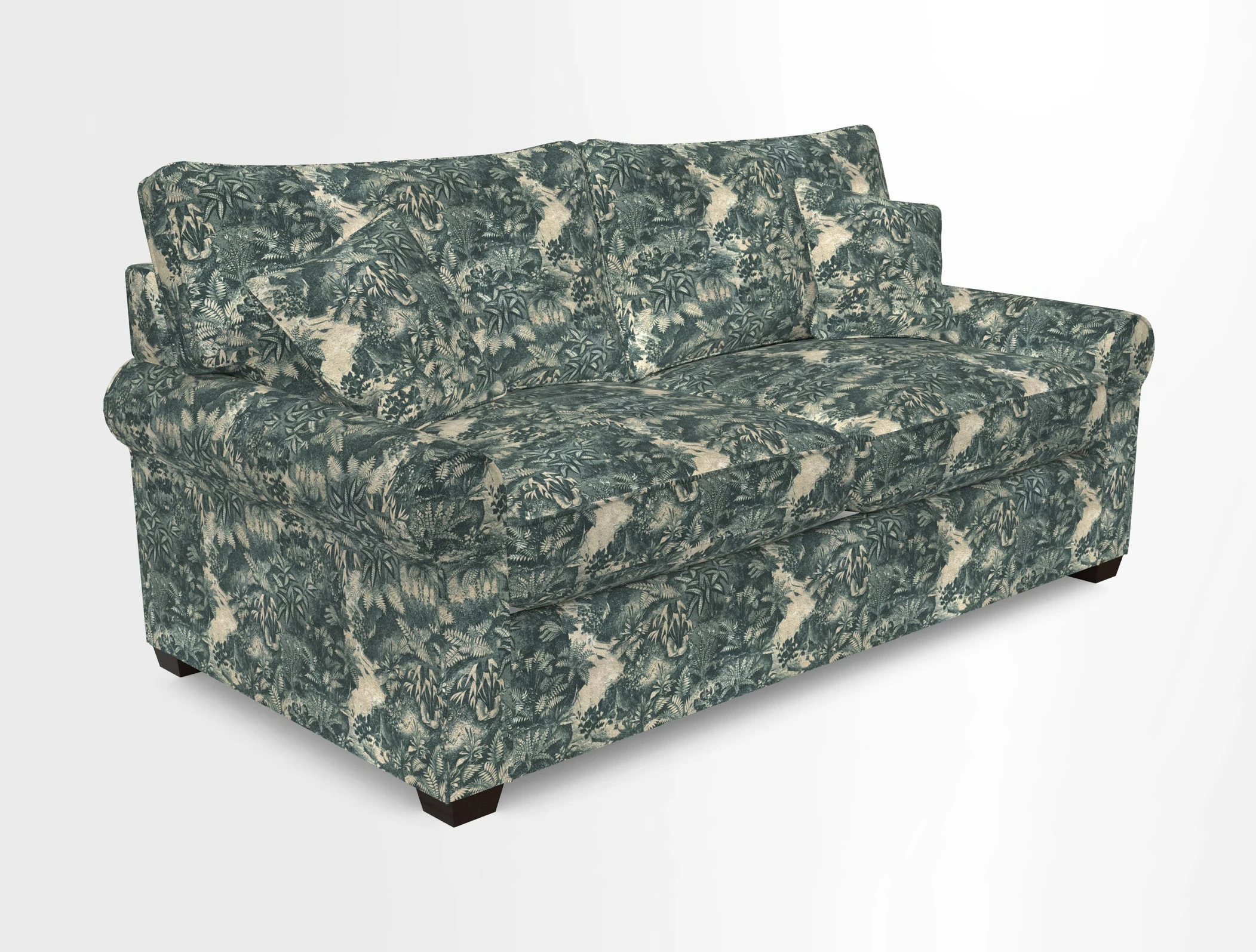 Bignor 3 Seater Sofa in V&A Drawn From Nature Oak Tree Gold