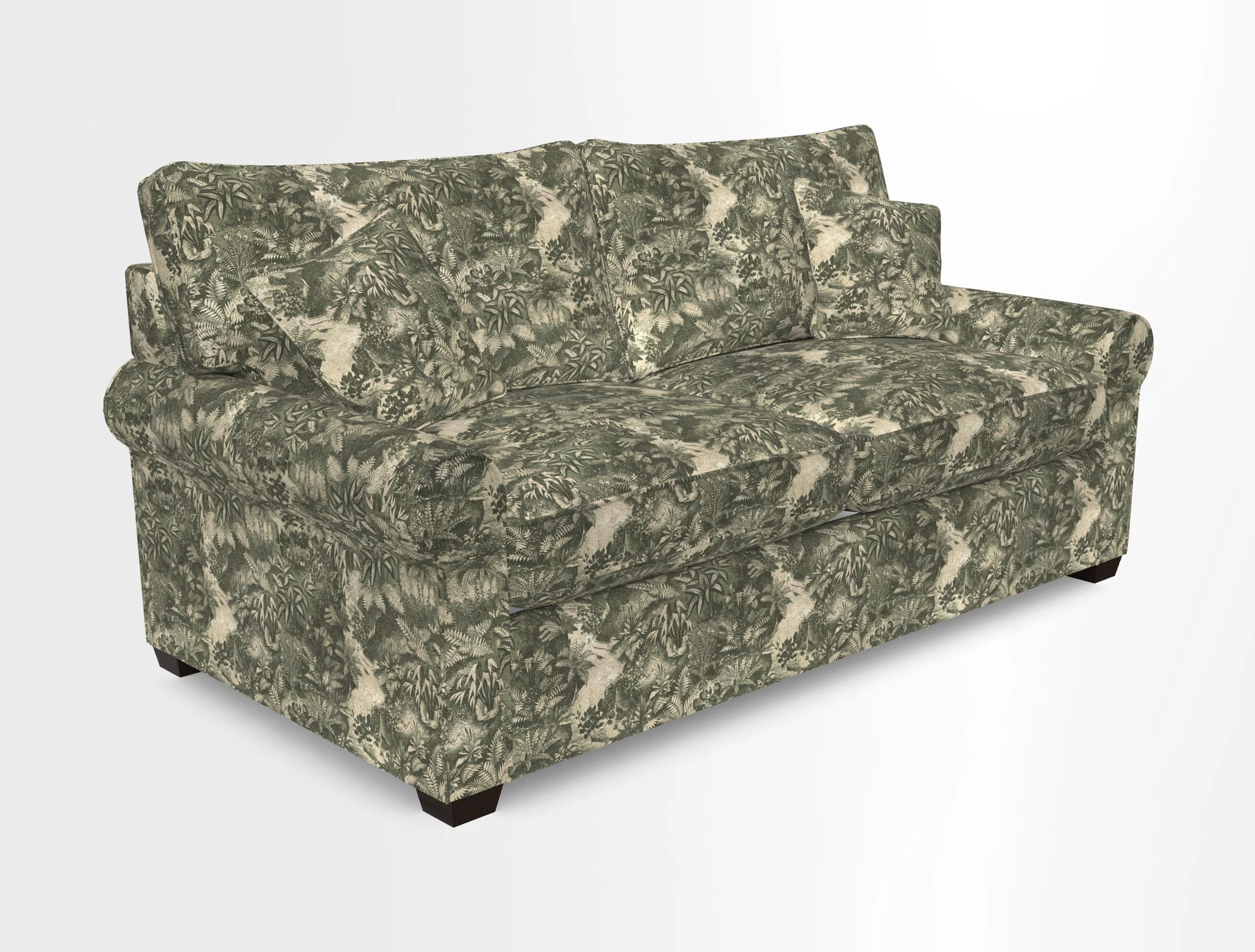 Bignor 3 Seater Sofa in V&A Drawn From Nature Oak Tree Gold