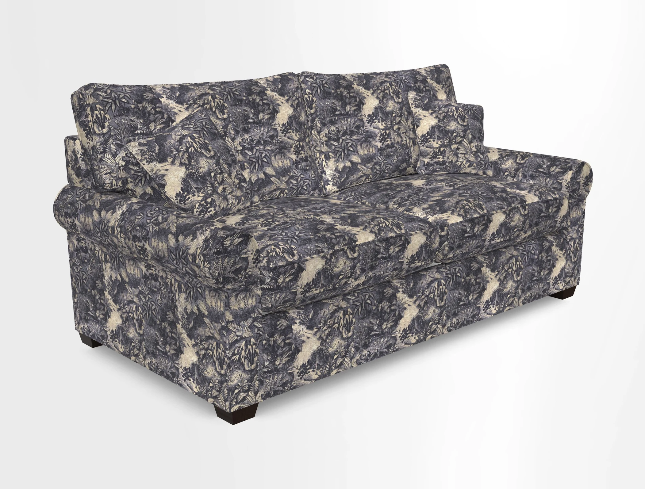 Bignor 3 Seater Sofa in V&A Drawn From Nature Oak Tree Gold