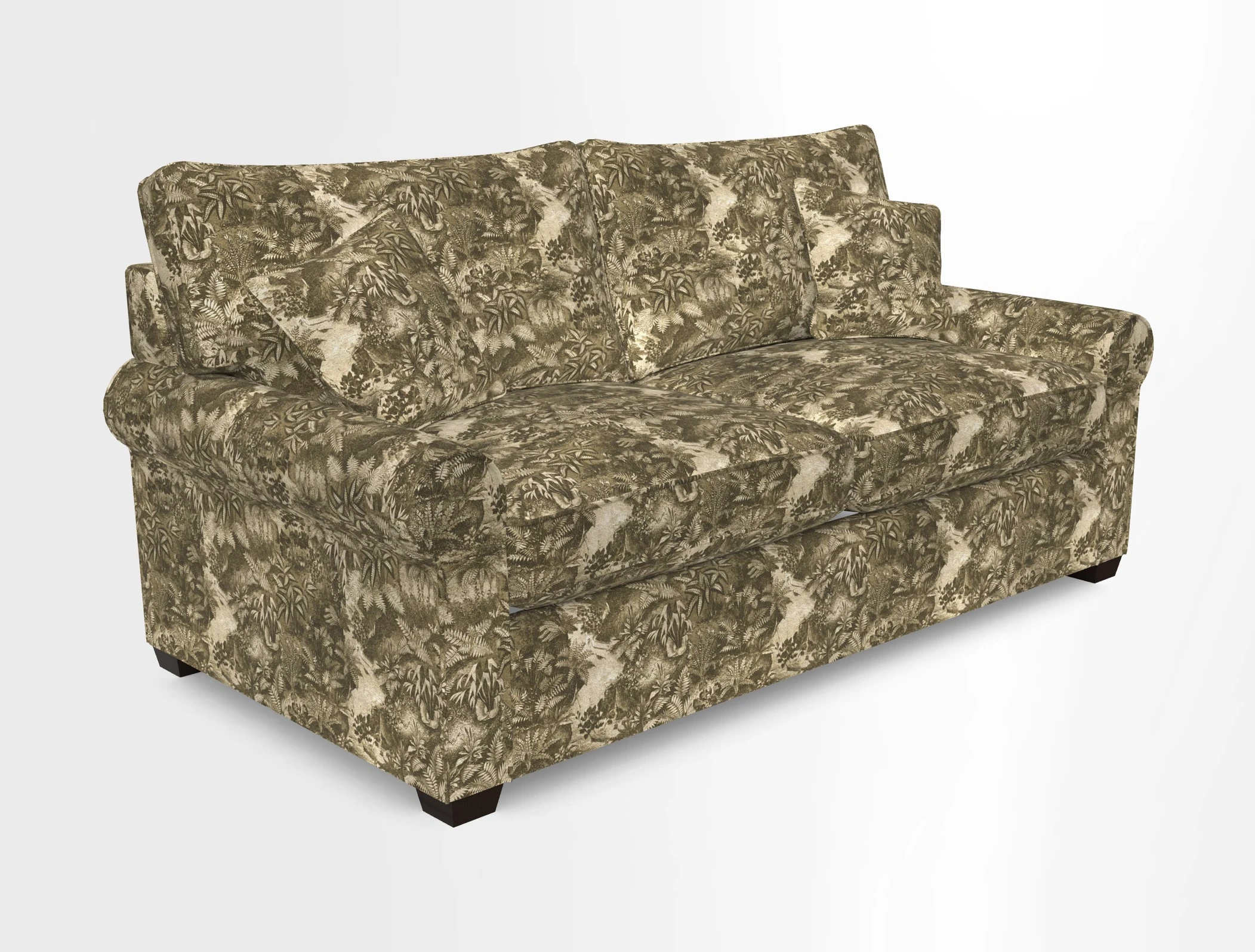 Bignor 3 Seater Sofa in V&A Drawn From Nature Oak Tree Gold