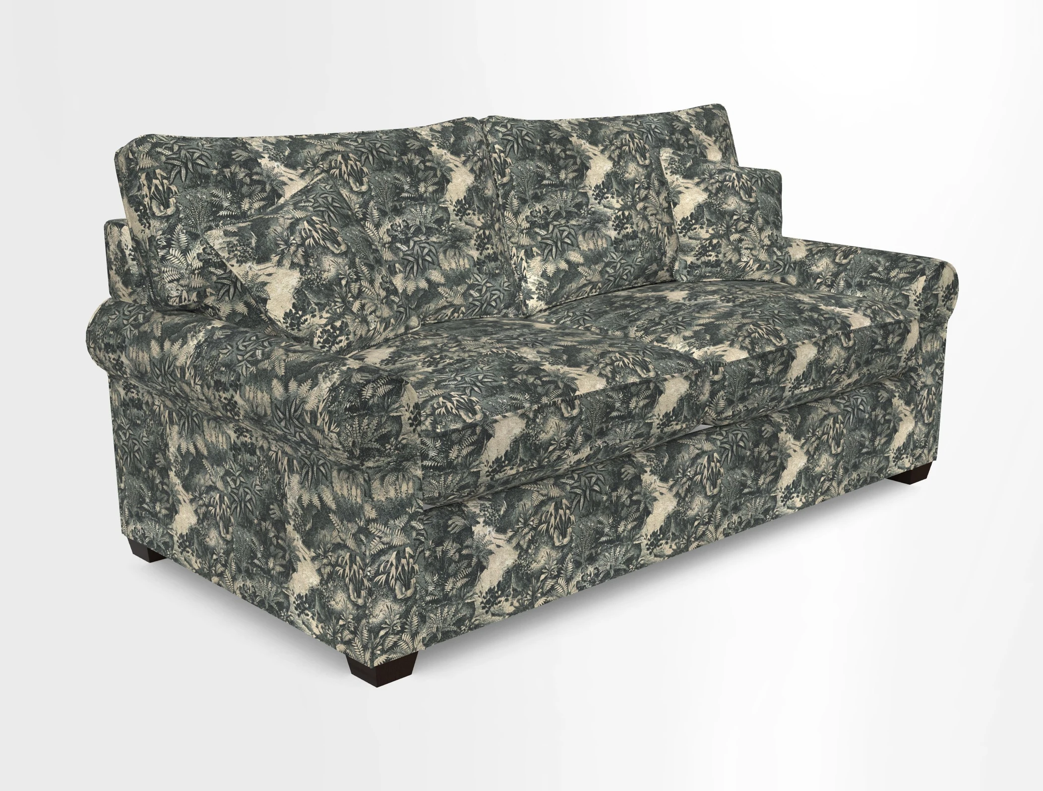 Bignor 3 Seater Sofa in V&A Drawn From Nature Oak Tree Gold