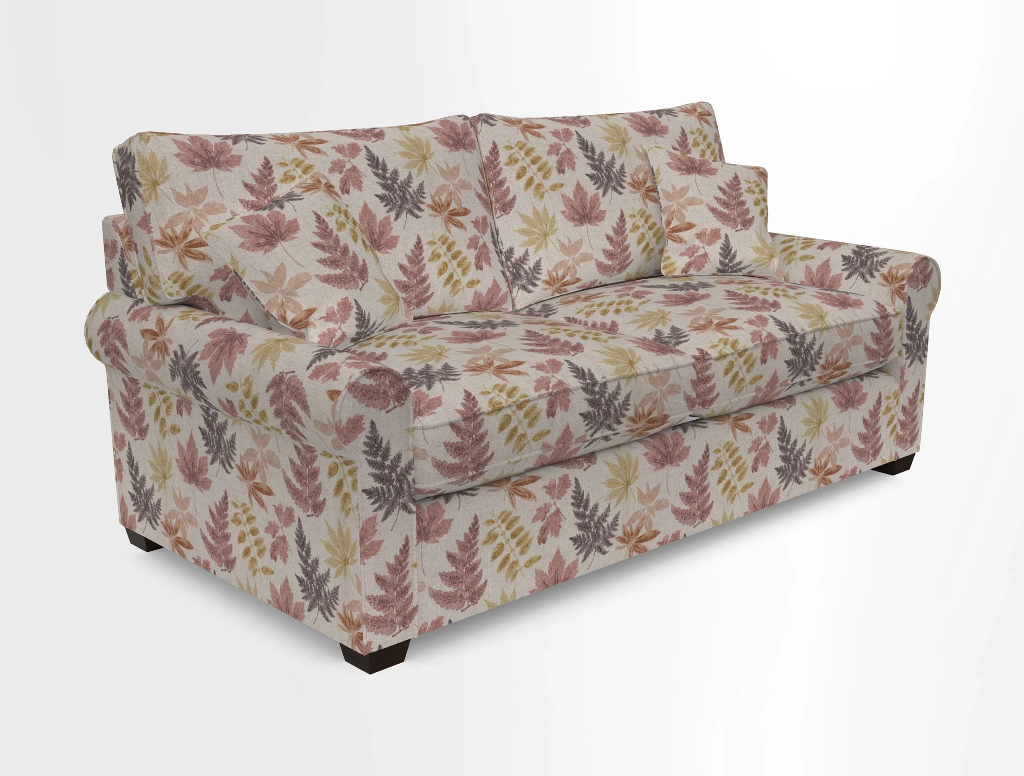 Bignor 3 Seater Sofa in V&A Drawn From Nature Oak Tree Gold