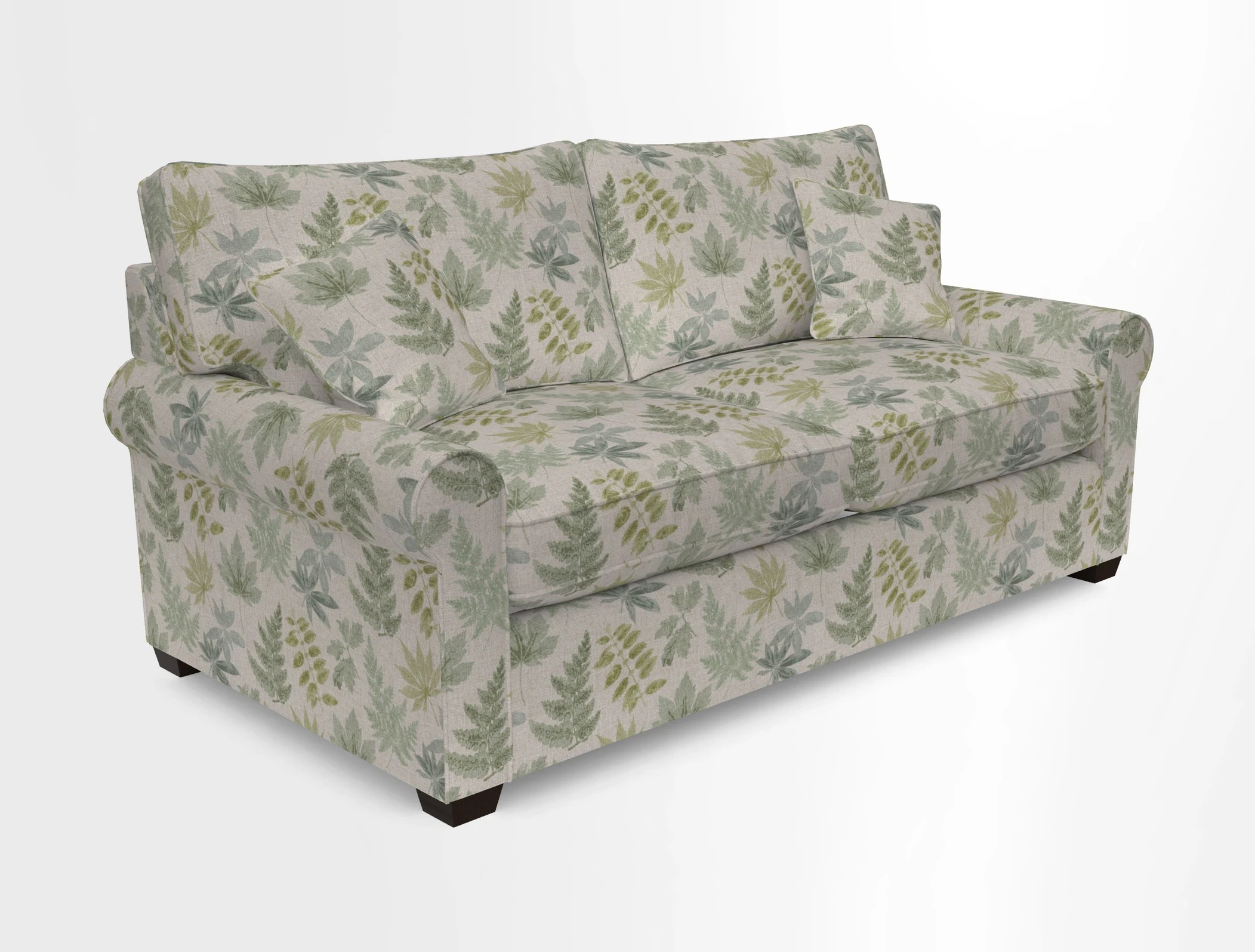 Bignor 3 Seater Sofa in V&A Drawn From Nature Oak Tree Gold