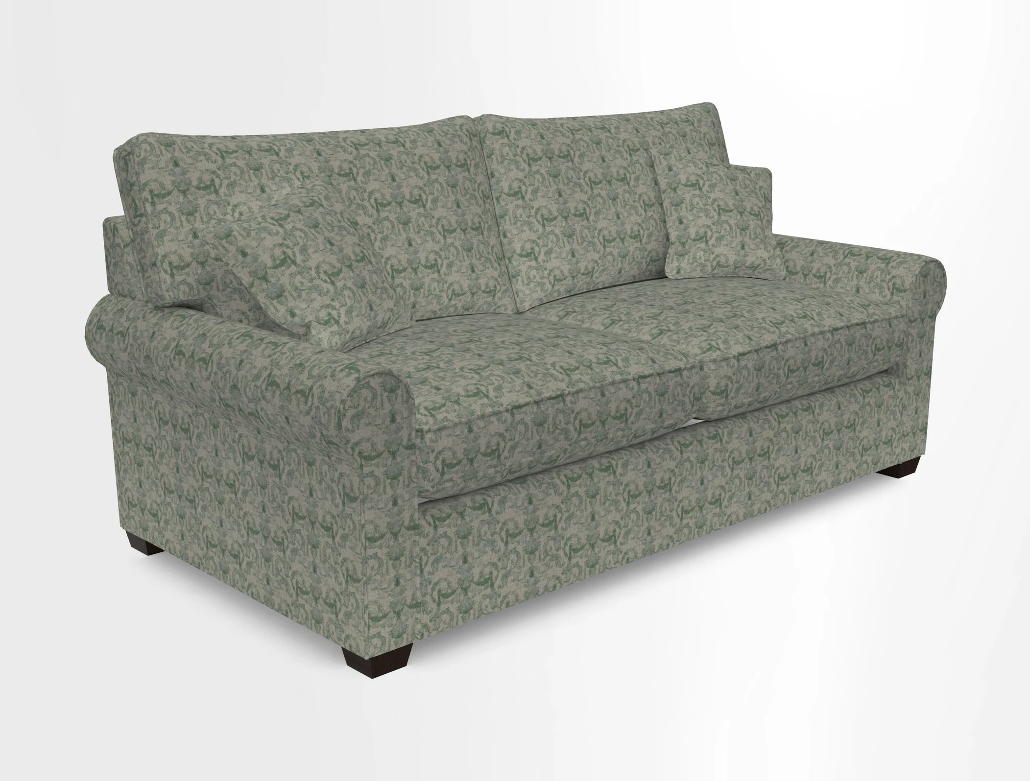 Bignor 3 Seater Sofa in V&A Drawn From Nature Oak Tree Gold