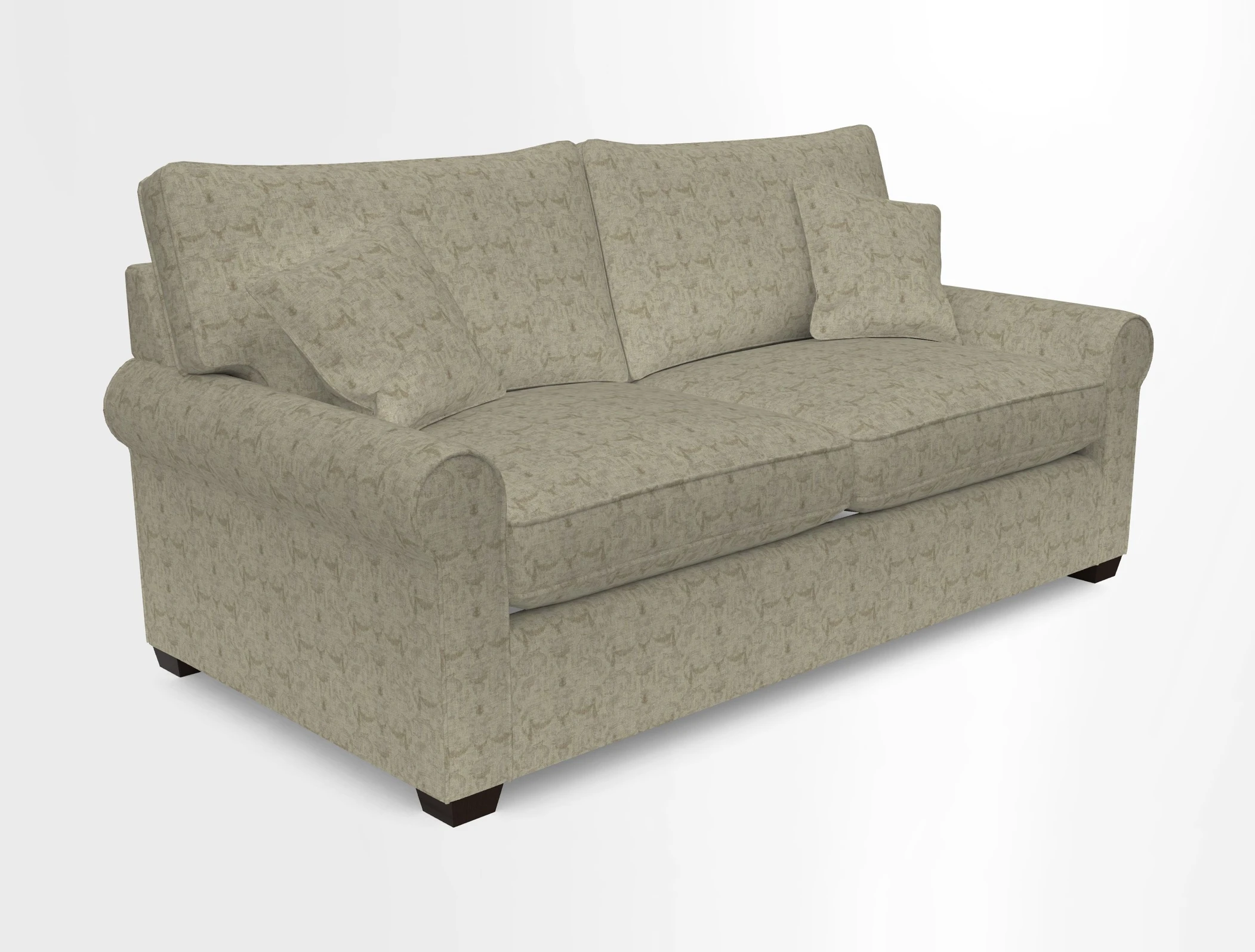 Bignor 3 Seater Sofa in V&A Drawn From Nature Oak Tree Gold