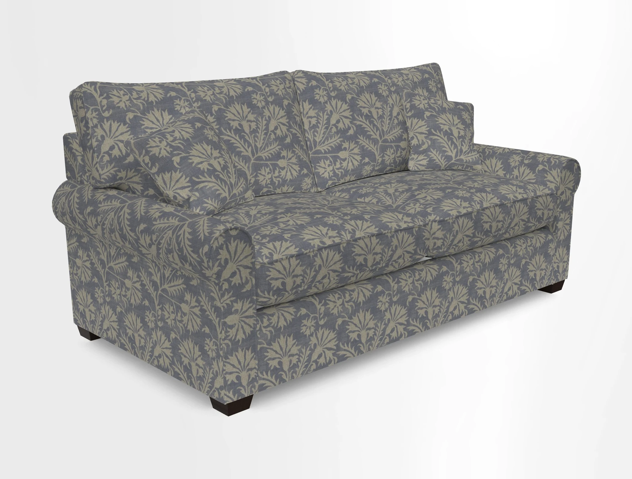 Bignor 3 Seater Sofa in V&A Drawn From Nature Oak Tree Gold