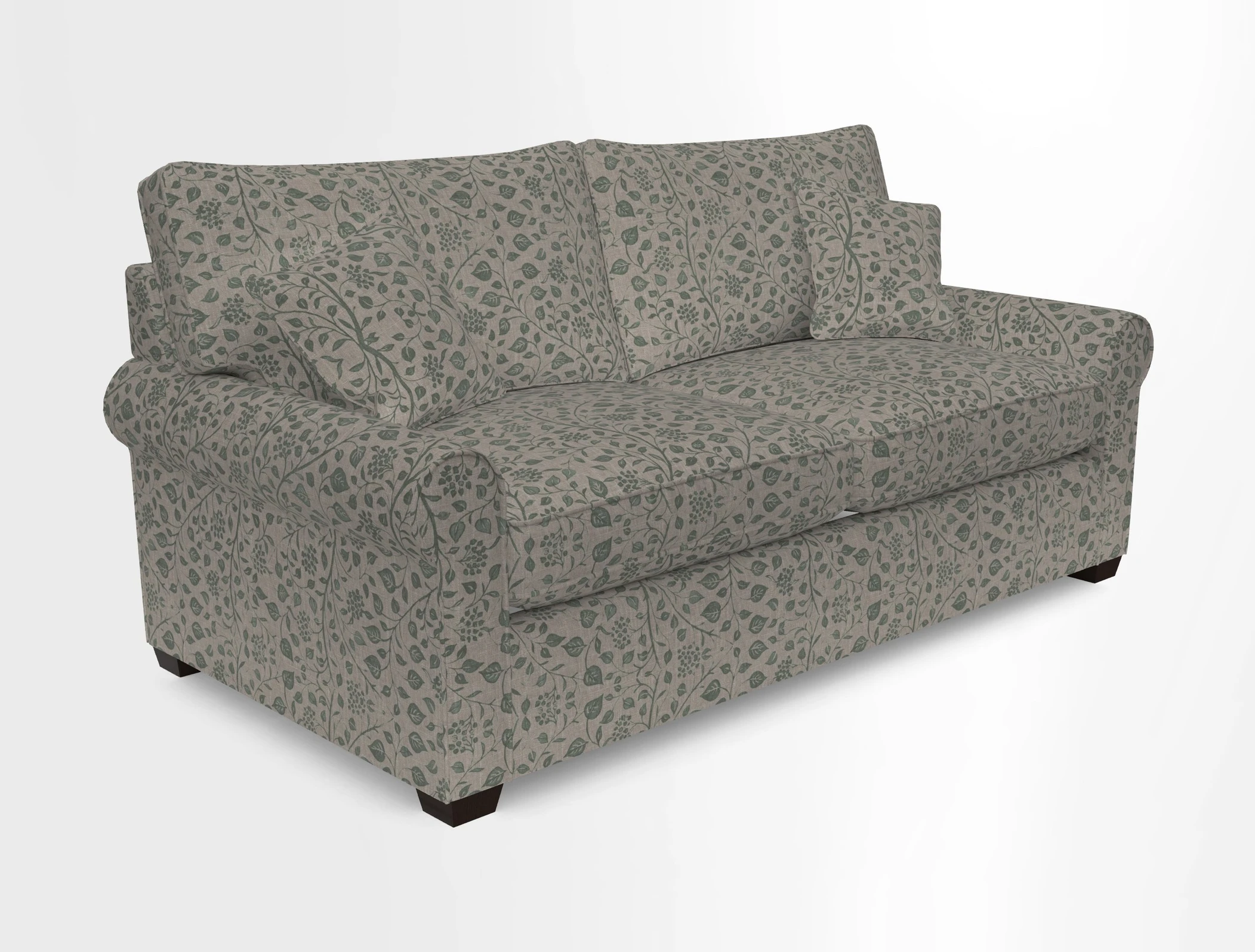 Bignor 3 Seater Sofa in V&A Drawn From Nature Oak Tree Gold