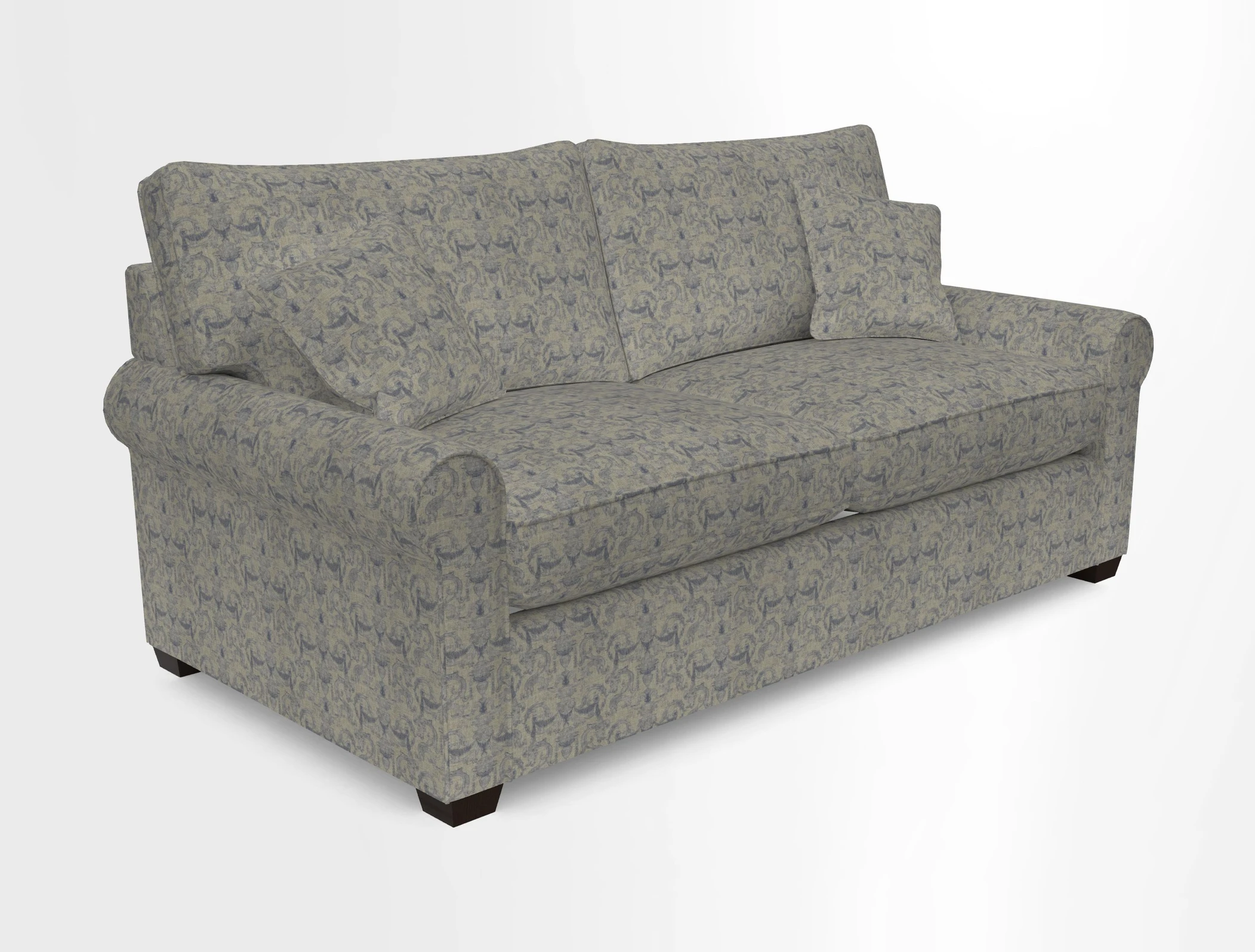 Bignor 3 Seater Sofa in V&A Drawn From Nature Oak Tree Gold
