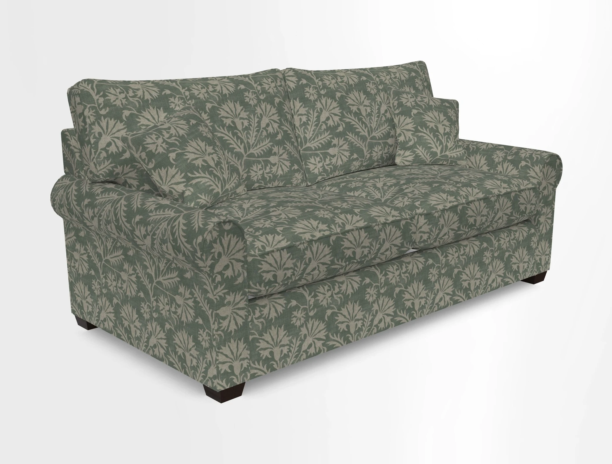 Bignor 3 Seater Sofa in V&A Drawn From Nature Oak Tree Gold