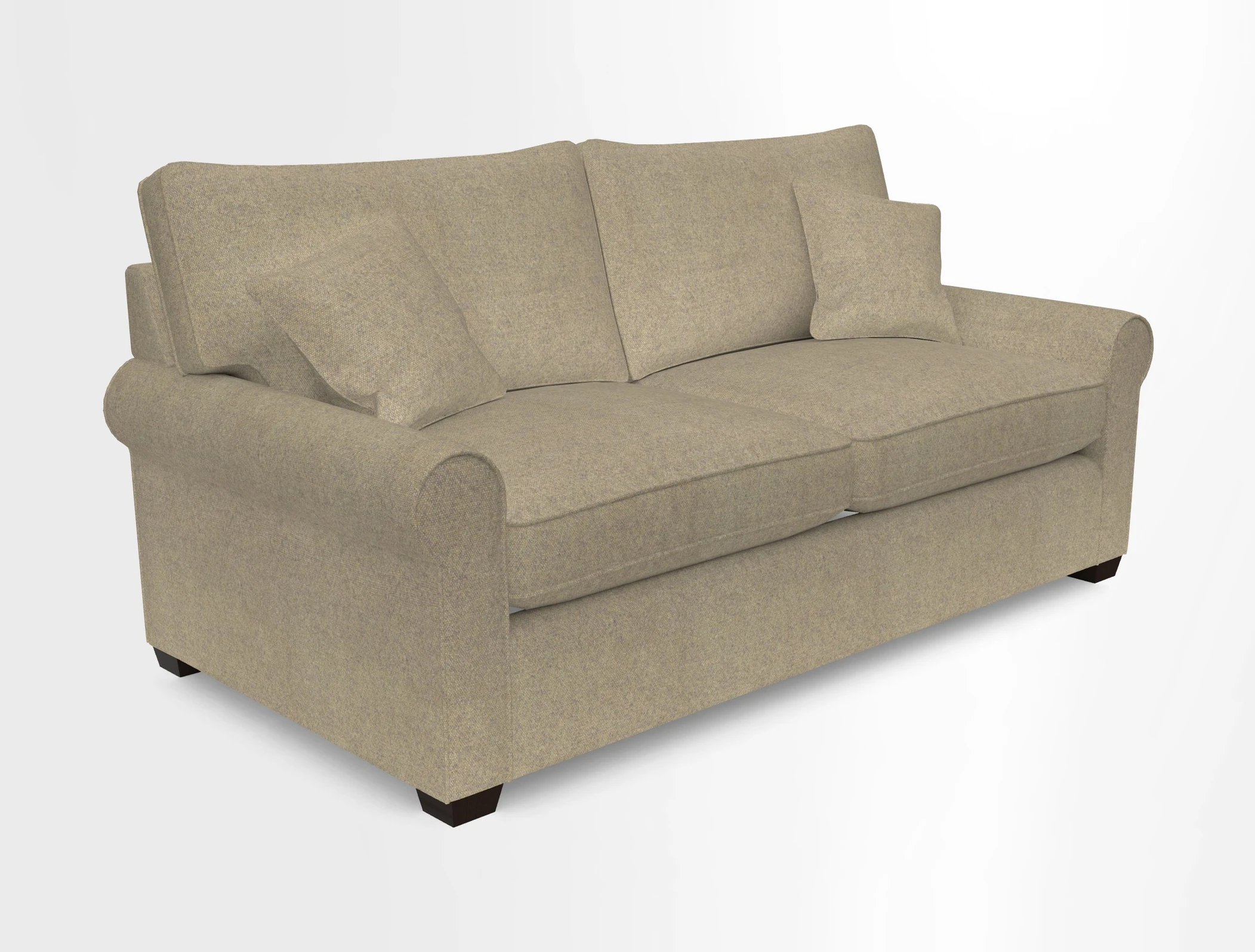 Bignor 3 Seater Sofa in V&A Drawn From Nature Oak Tree Gold