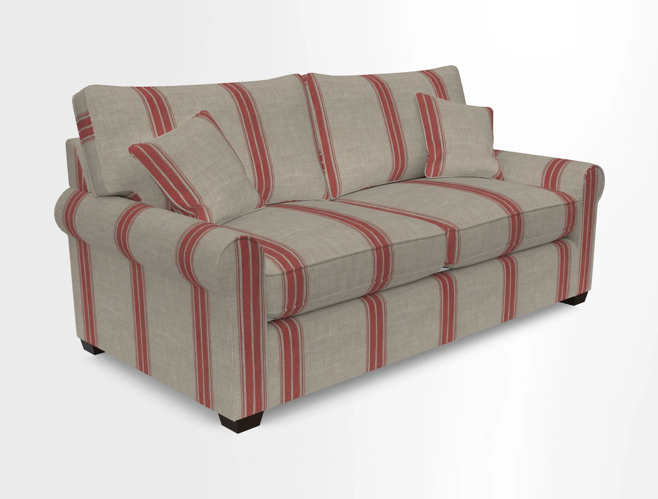 Bignor 3 Seater Sofa in V&A Drawn From Nature Oak Tree Gold