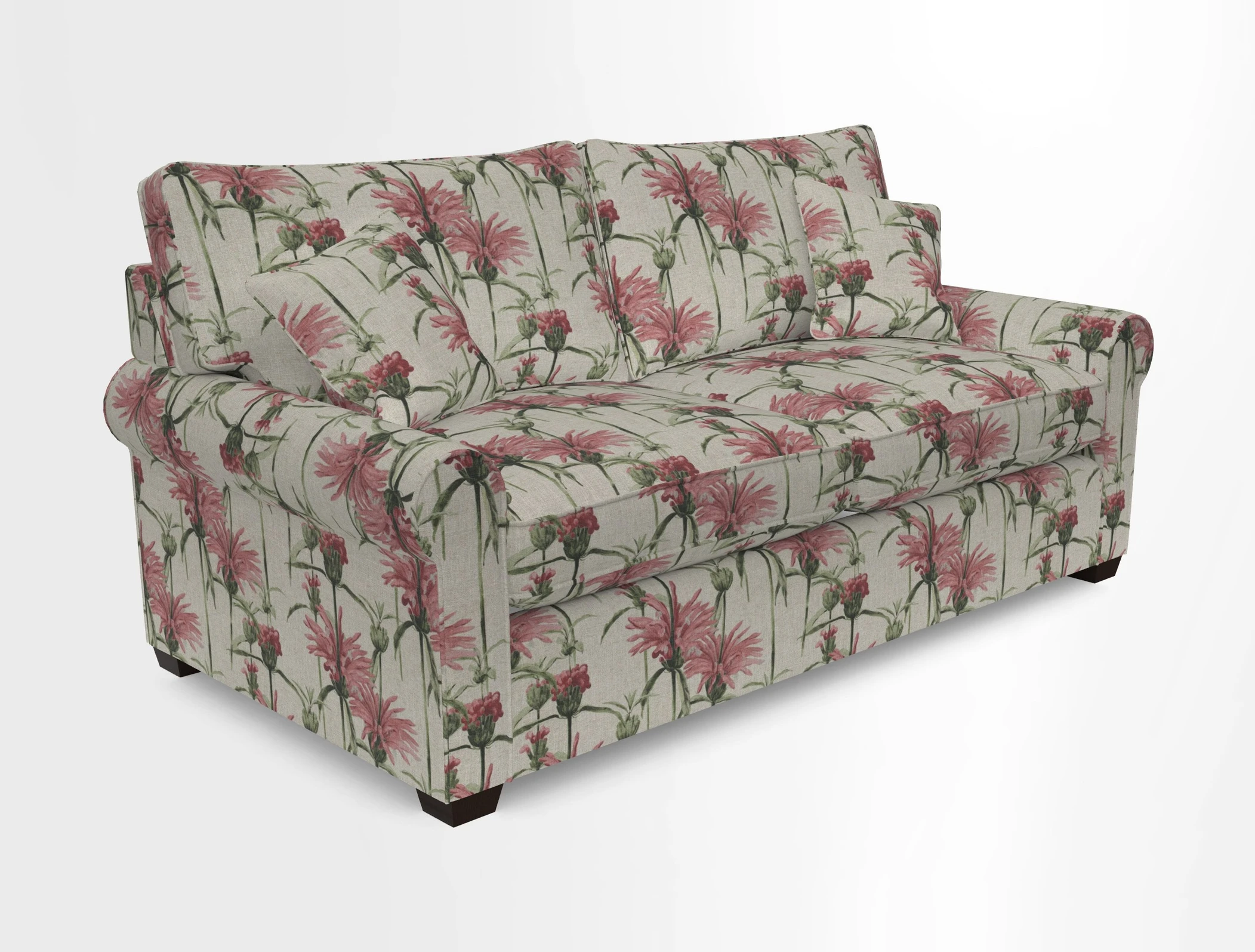 Bignor 3 Seater Sofa in V&A Drawn From Nature Oak Tree Gold