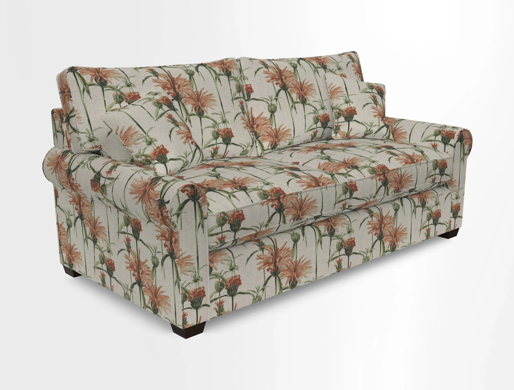 Bignor 3 Seater Sofa in V&A Drawn From Nature Oak Tree Gold