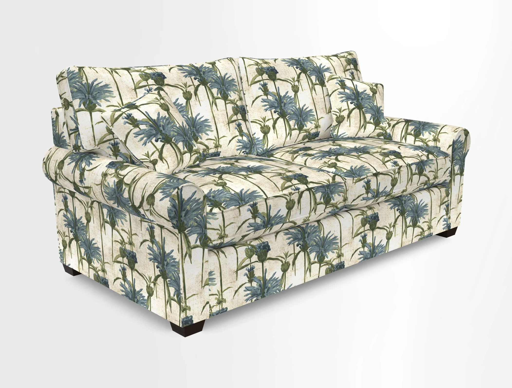 Bignor 3 Seater Sofa in V&A Drawn From Nature Oak Tree Gold