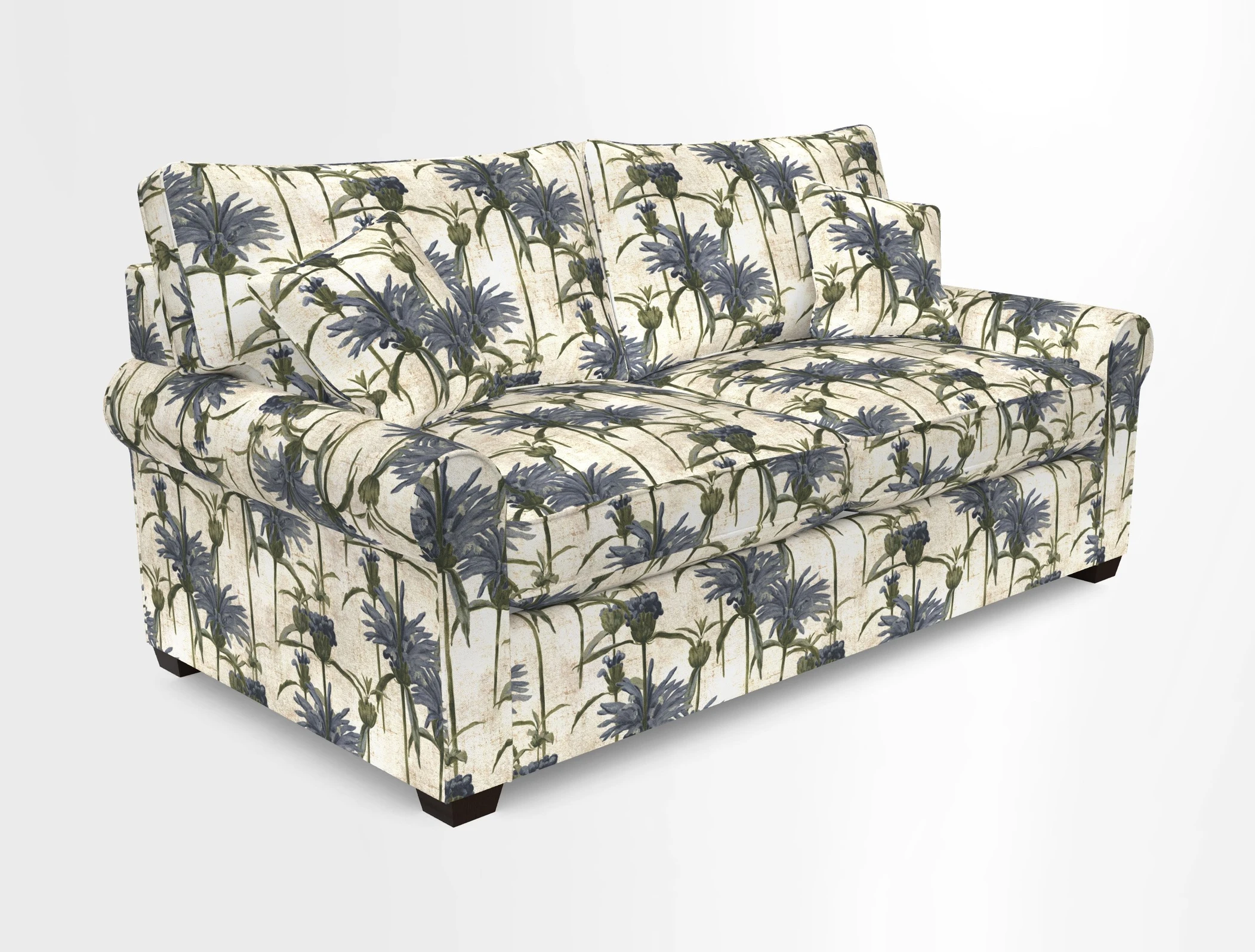 Bignor 3 Seater Sofa in V&A Drawn From Nature Oak Tree Gold