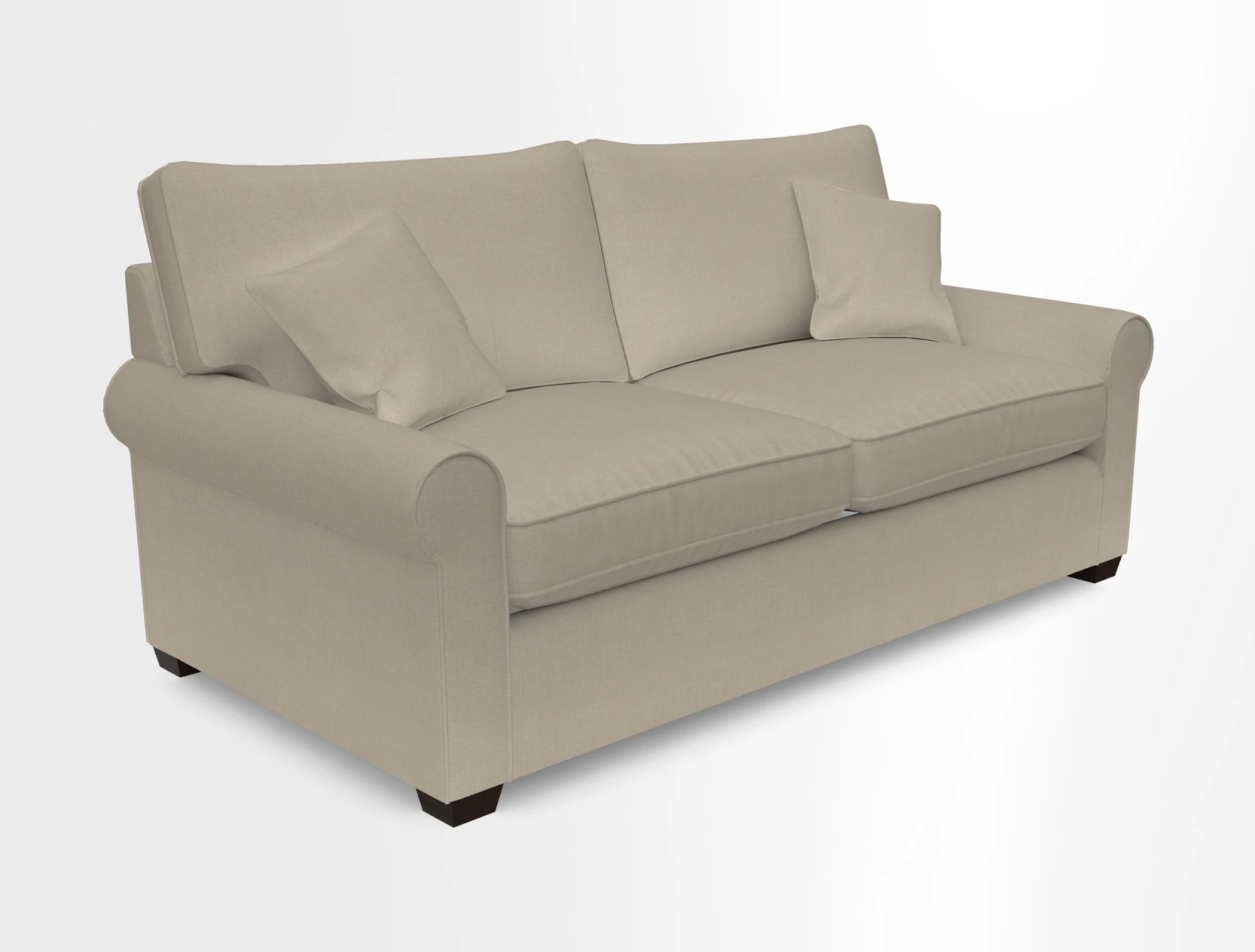 Bignor 3 Seater Sofa in V&A Drawn From Nature Oak Tree Gold