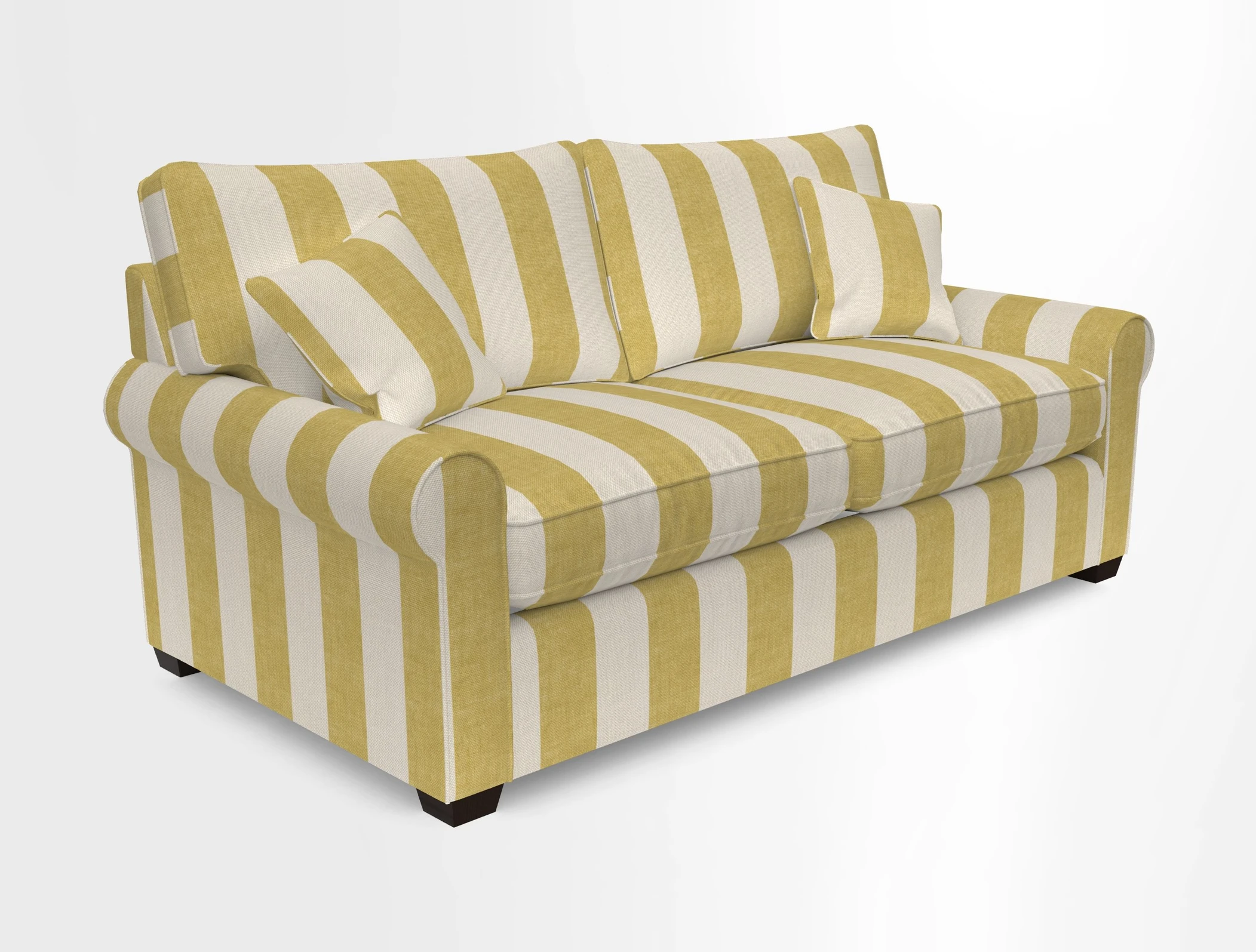 Bignor 3 Seater Sofa in V&A Drawn From Nature Oak Tree Gold