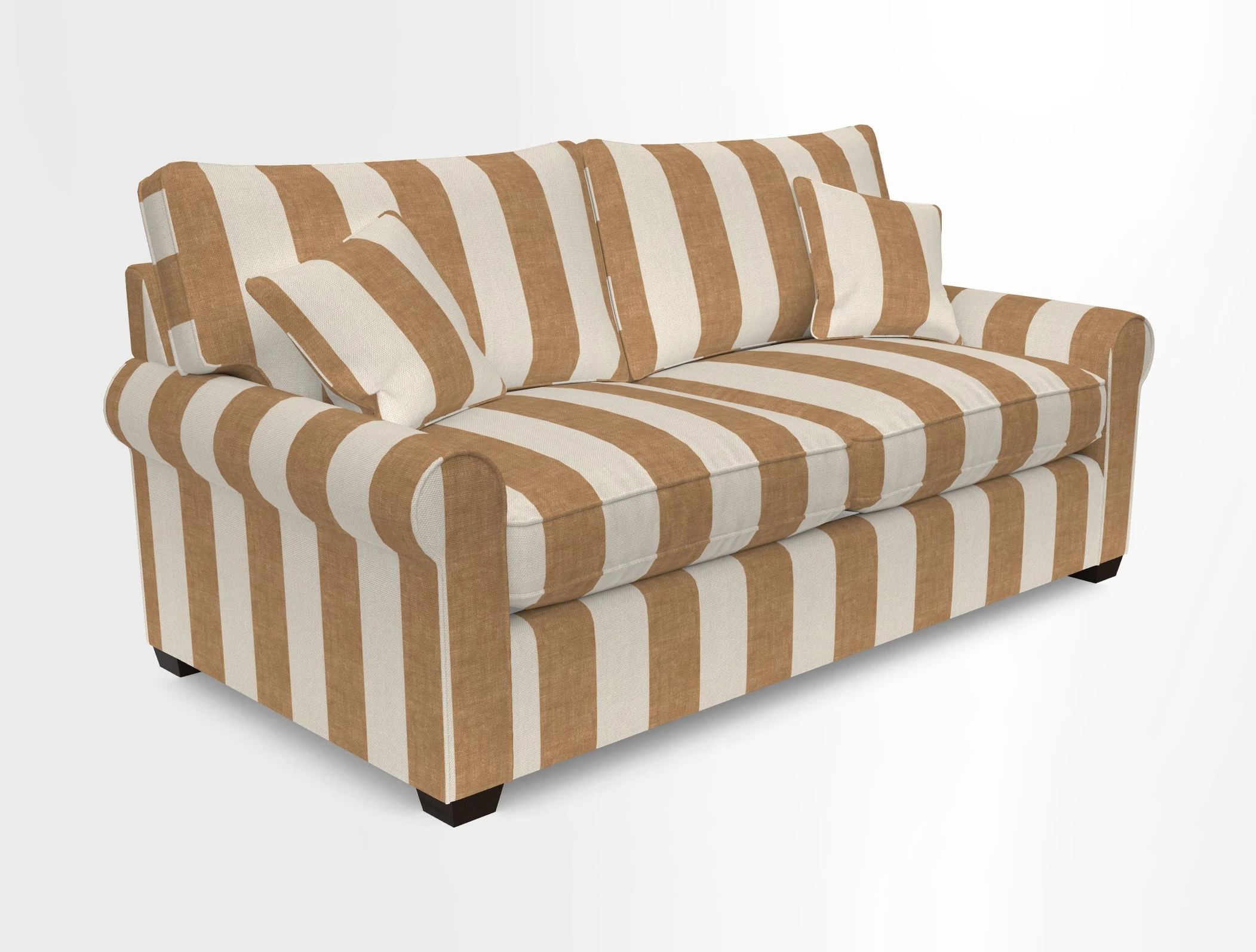 Bignor 3 Seater Sofa in V&A Drawn From Nature Oak Tree Gold