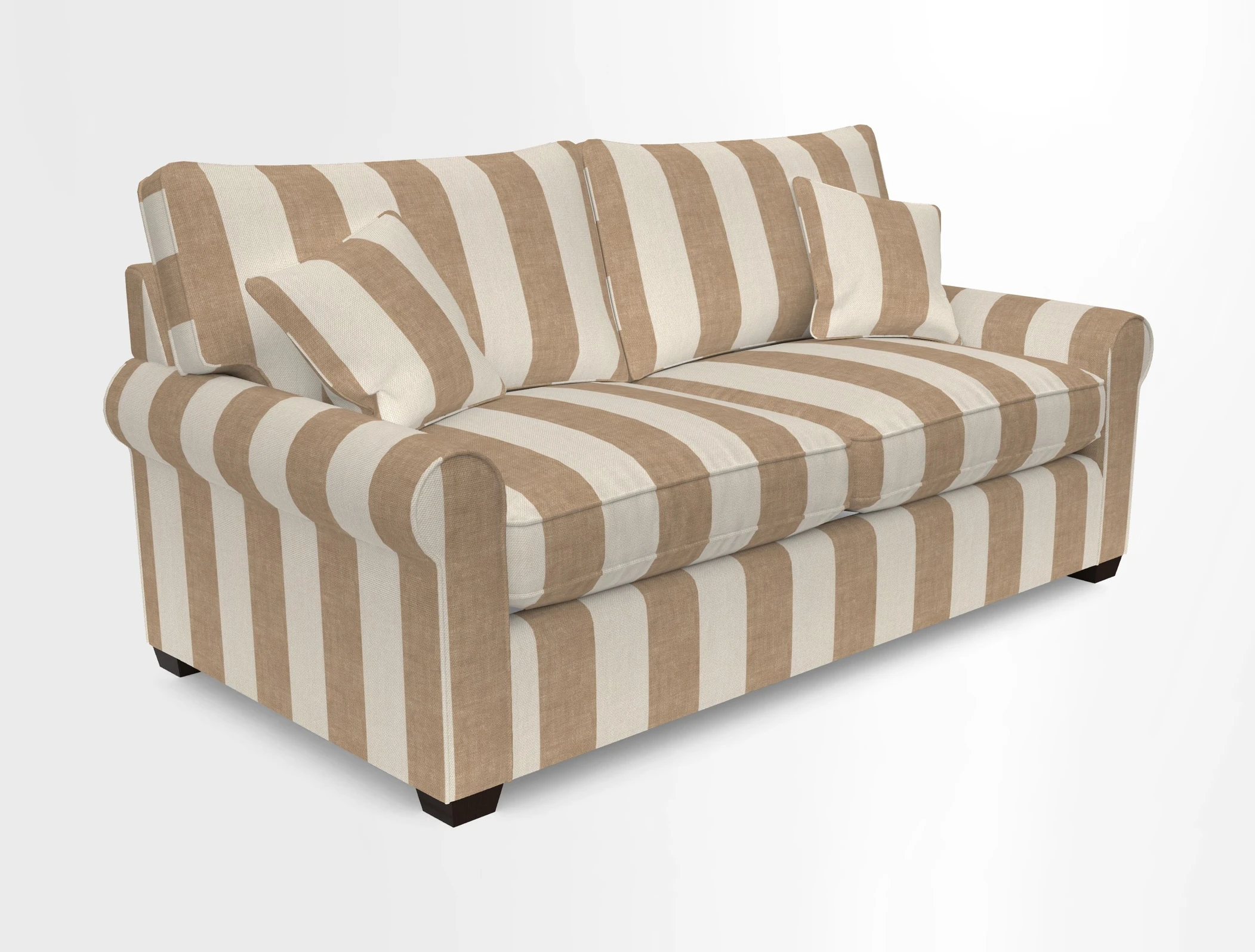 Bignor 3 Seater Sofa in V&A Drawn From Nature Oak Tree Gold