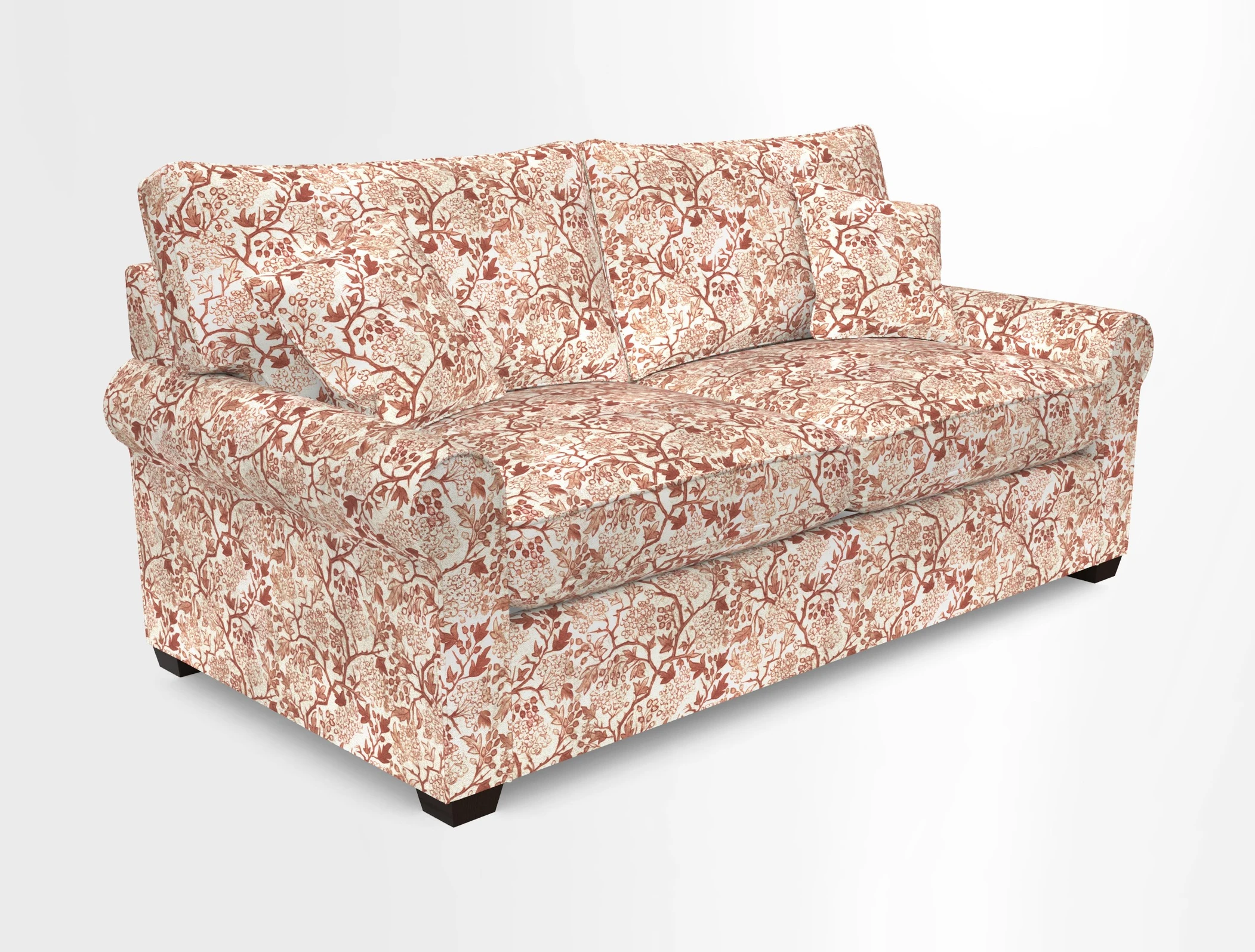 Bignor 3 Seater Sofa in V&A Drawn From Nature Oak Tree Gold