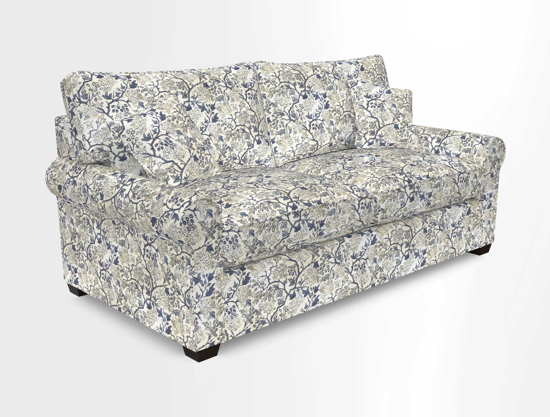 Bignor 3 Seater Sofa in V&A Drawn From Nature Oak Tree Gold