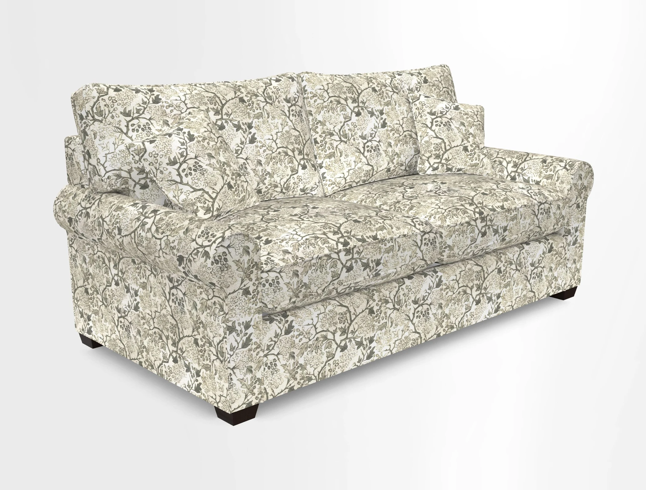 Bignor 3 Seater Sofa in V&A Drawn From Nature Oak Tree Gold
