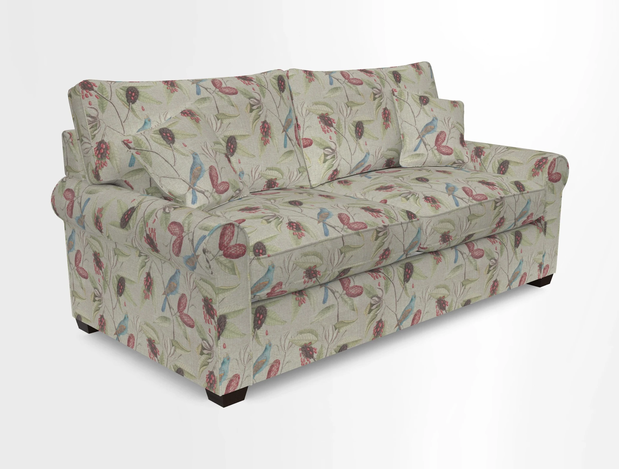Bignor 3 Seater Sofa in V&A Drawn From Nature Oak Tree Gold