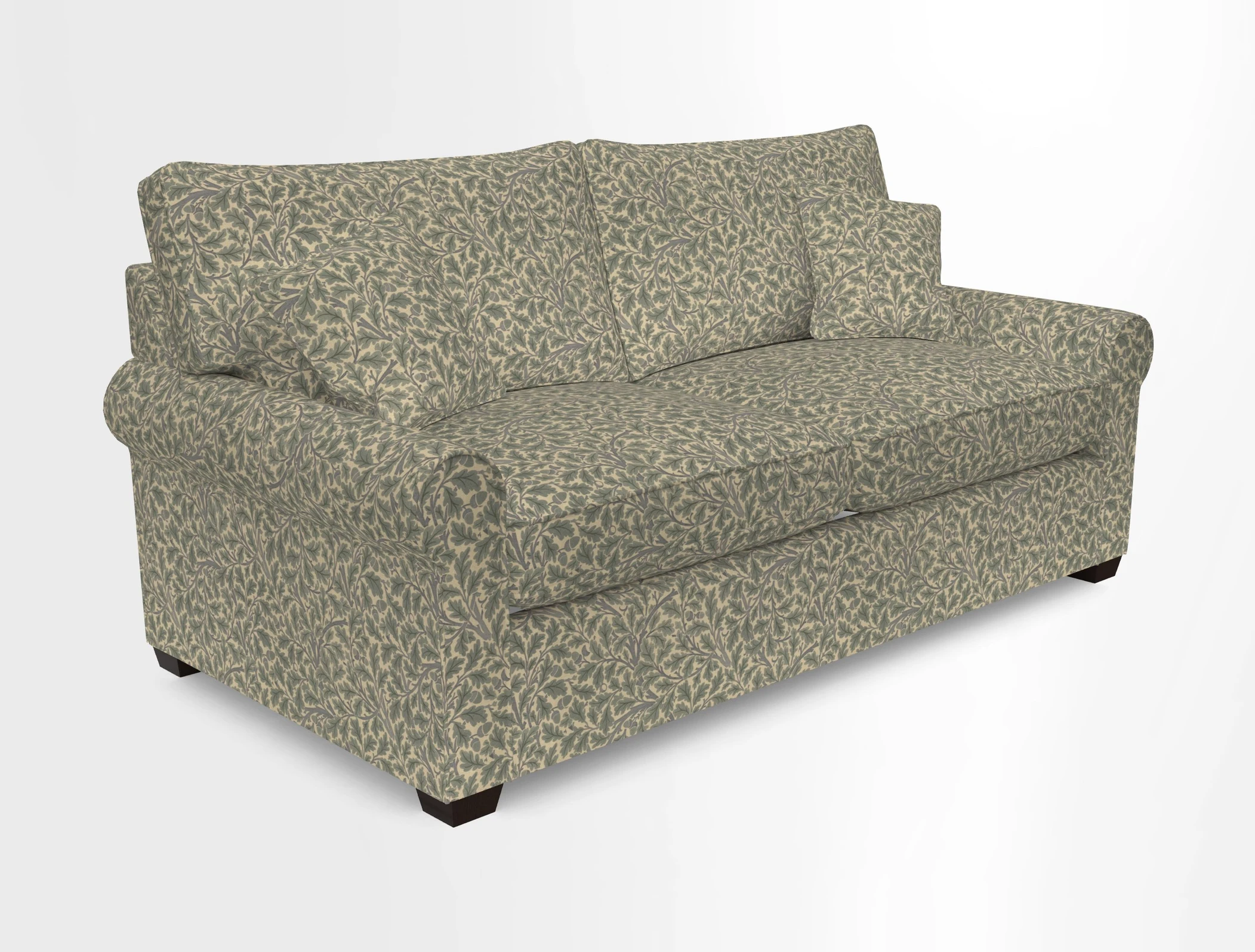 Bignor 3 Seater Sofa in V&A Drawn From Nature Oak Tree Gold