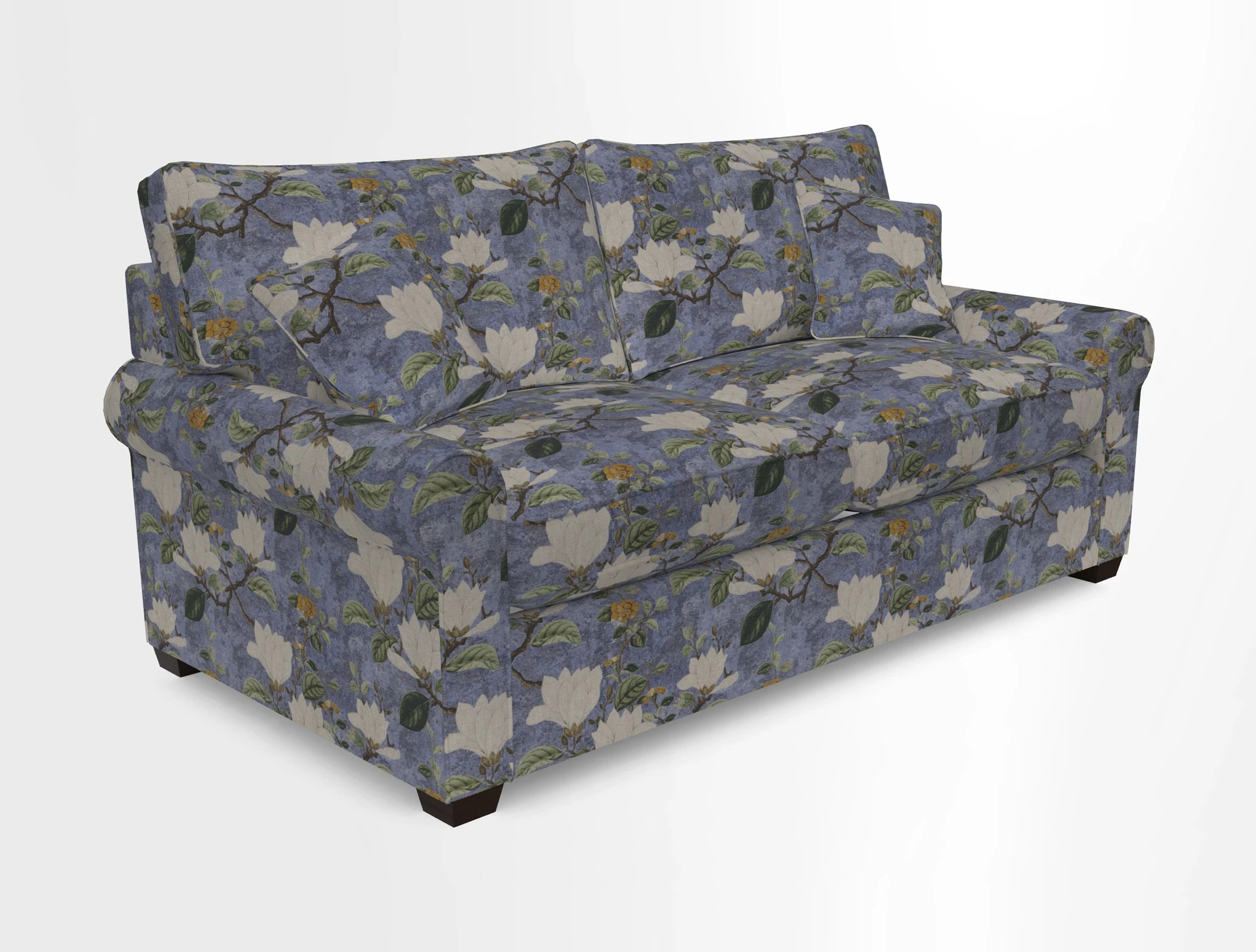 Bignor 3 Seater Sofa in V&A Drawn From Nature Oak Tree Gold