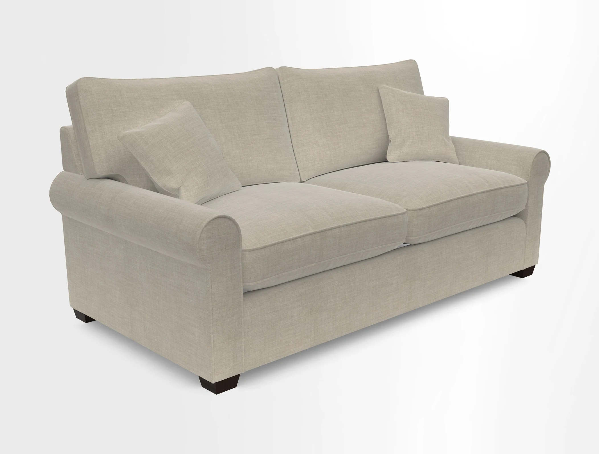 Bignor 3 Seater Sofa in V&A Drawn From Nature Oak Tree Gold