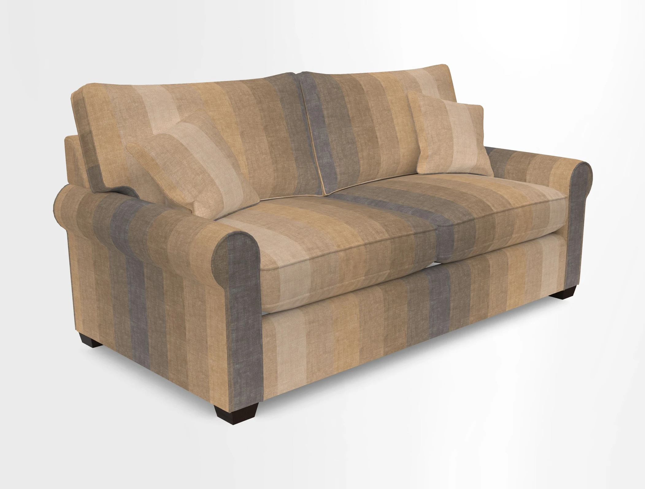 Bignor 3 Seater Sofa in V&A Drawn From Nature Oak Tree Gold