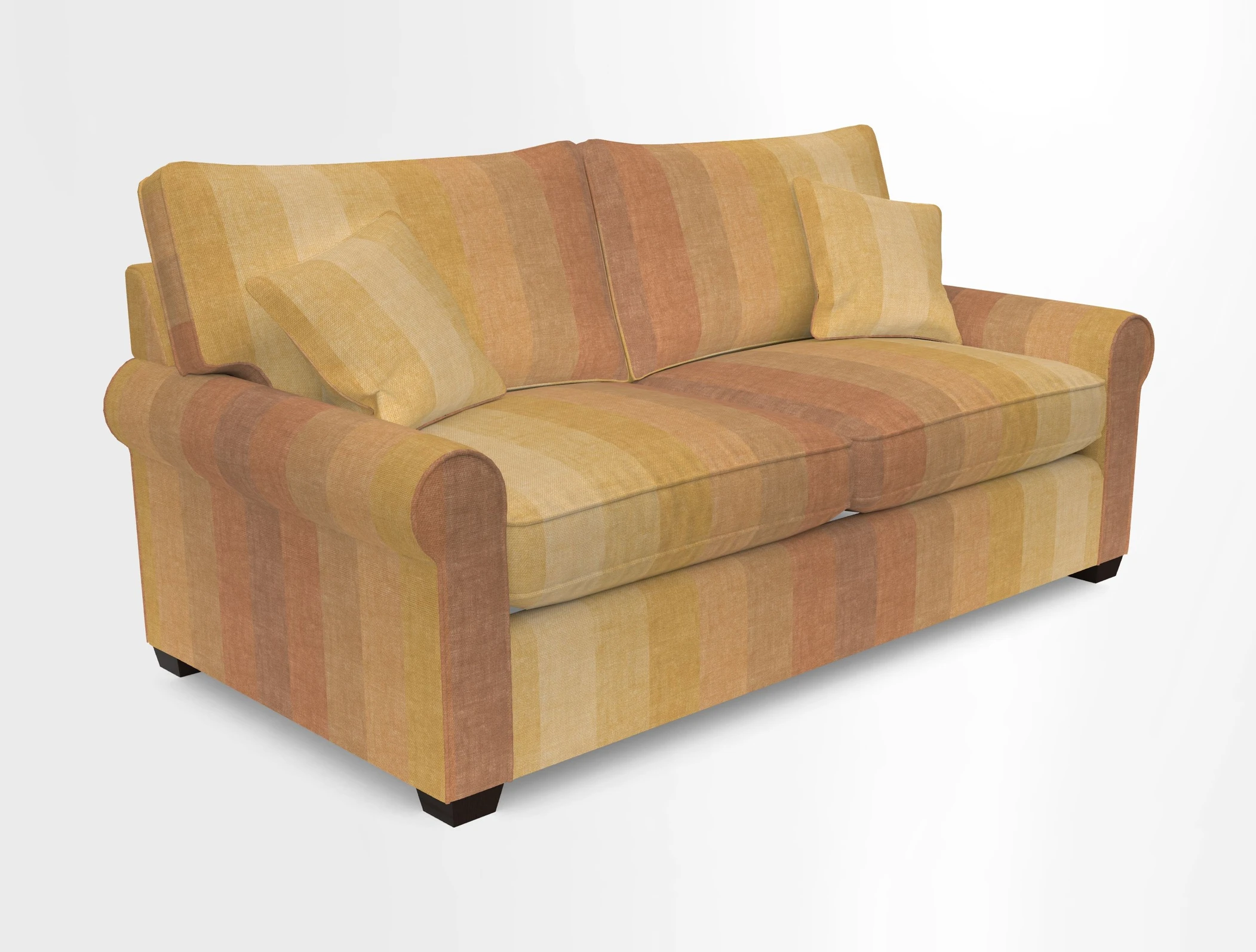 Bignor 3 Seater Sofa in V&A Drawn From Nature Oak Tree Gold