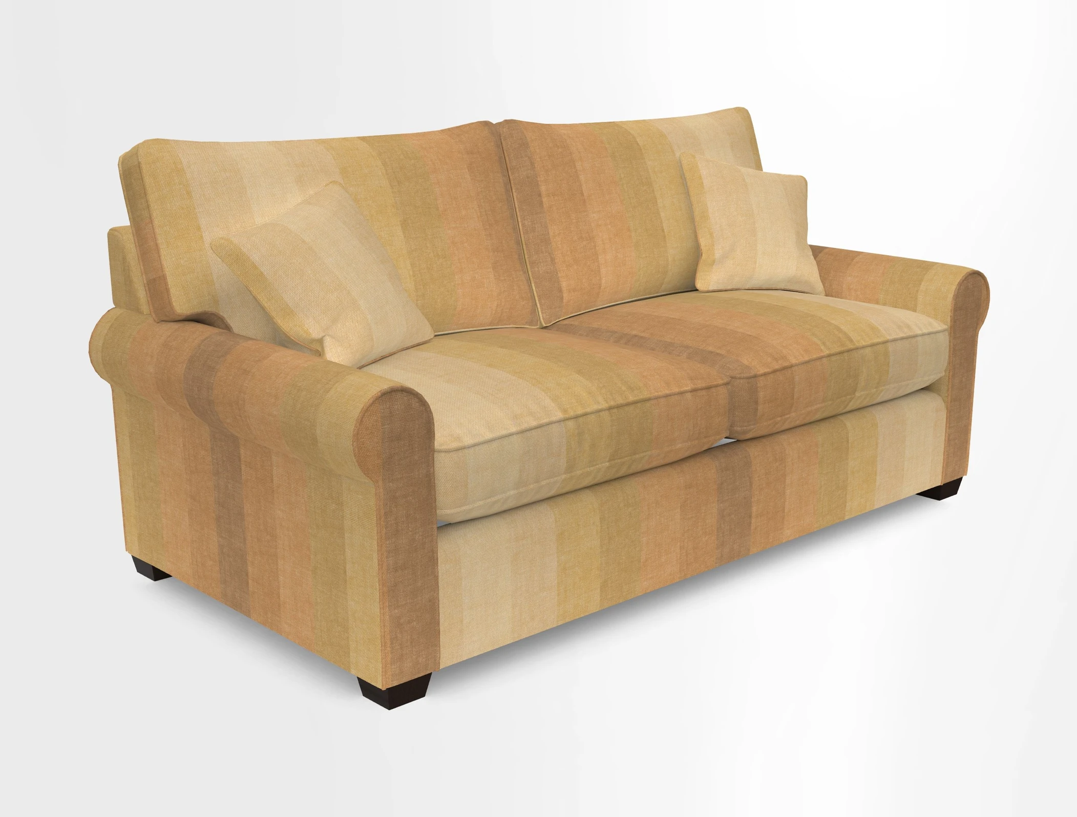 Bignor 3 Seater Sofa in V&A Drawn From Nature Oak Tree Gold