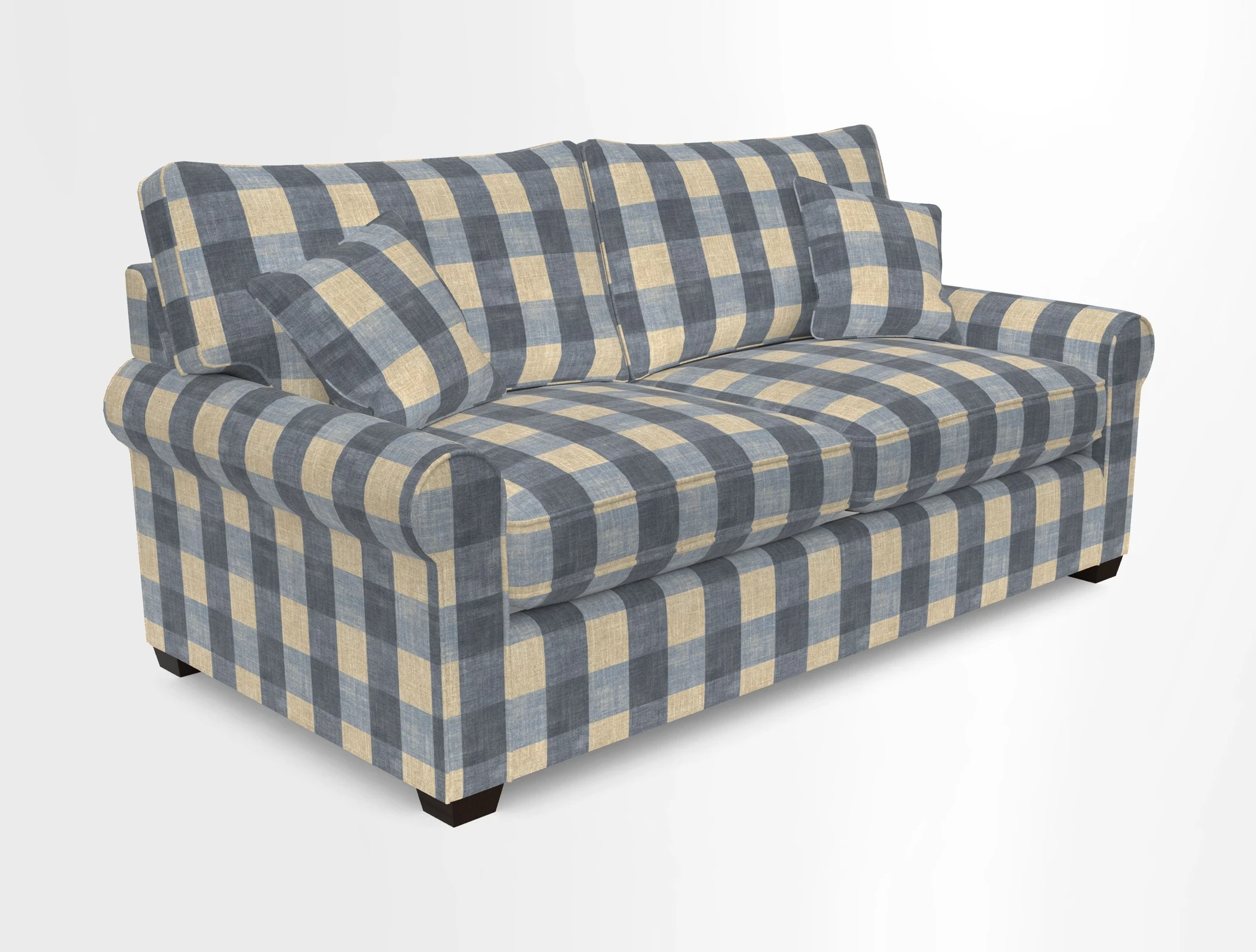 Bignor 3 Seater Sofa in V&A Drawn From Nature Oak Tree Gold
