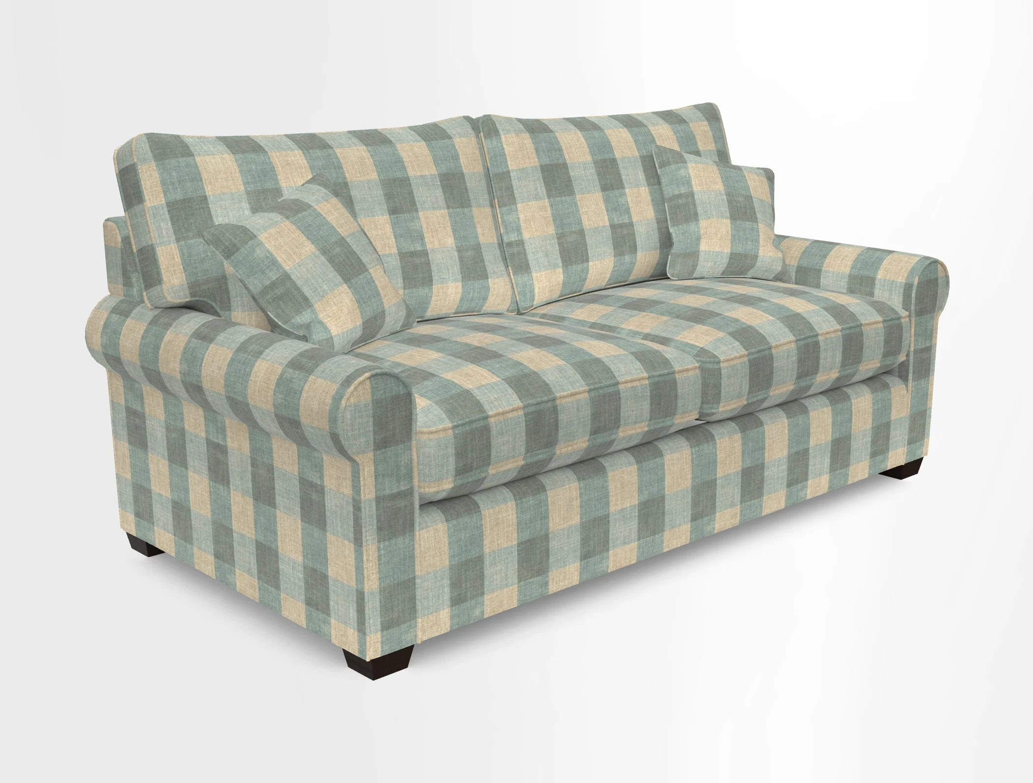Bignor 3 Seater Sofa in V&A Drawn From Nature Oak Tree Gold