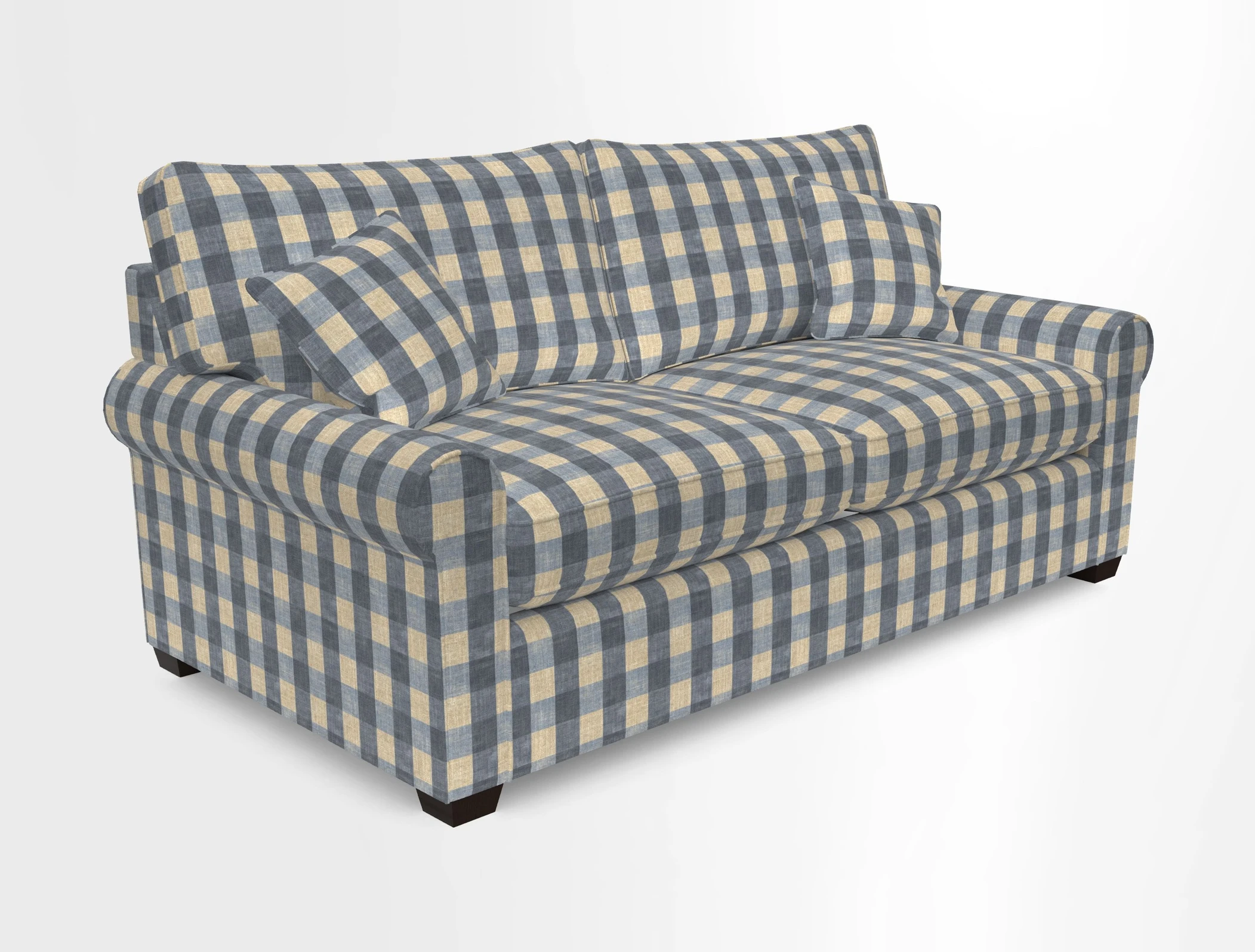 Bignor 3 Seater Sofa in V&A Drawn From Nature Oak Tree Gold