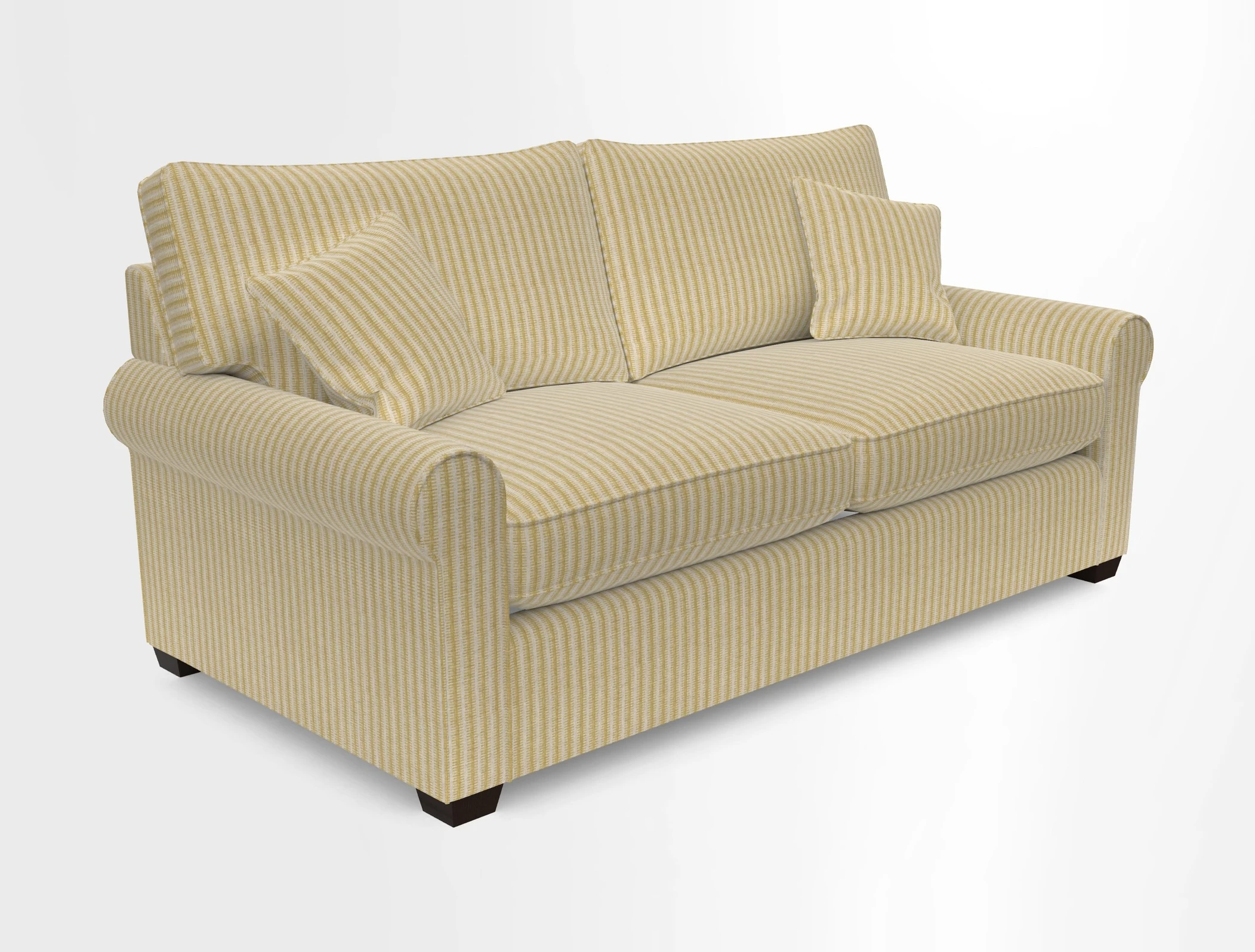 Bignor 3 Seater Sofa in V&A Drawn From Nature Oak Tree Gold