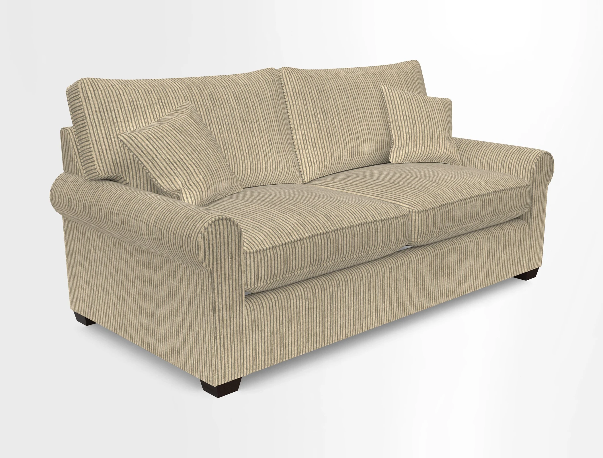 Bignor 3 Seater Sofa in V&A Drawn From Nature Oak Tree Gold
