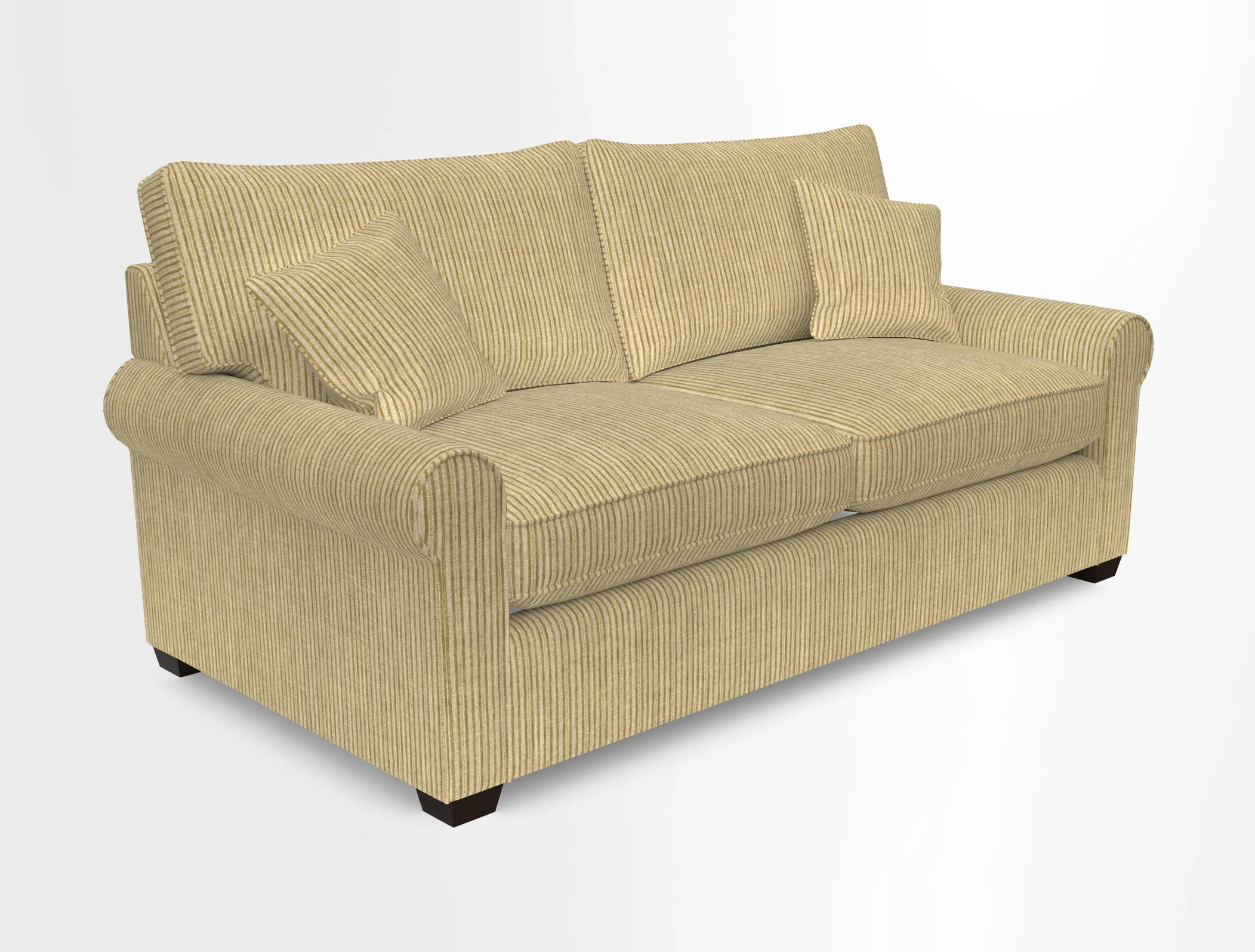 Bignor 3 Seater Sofa in V&A Drawn From Nature Oak Tree Gold