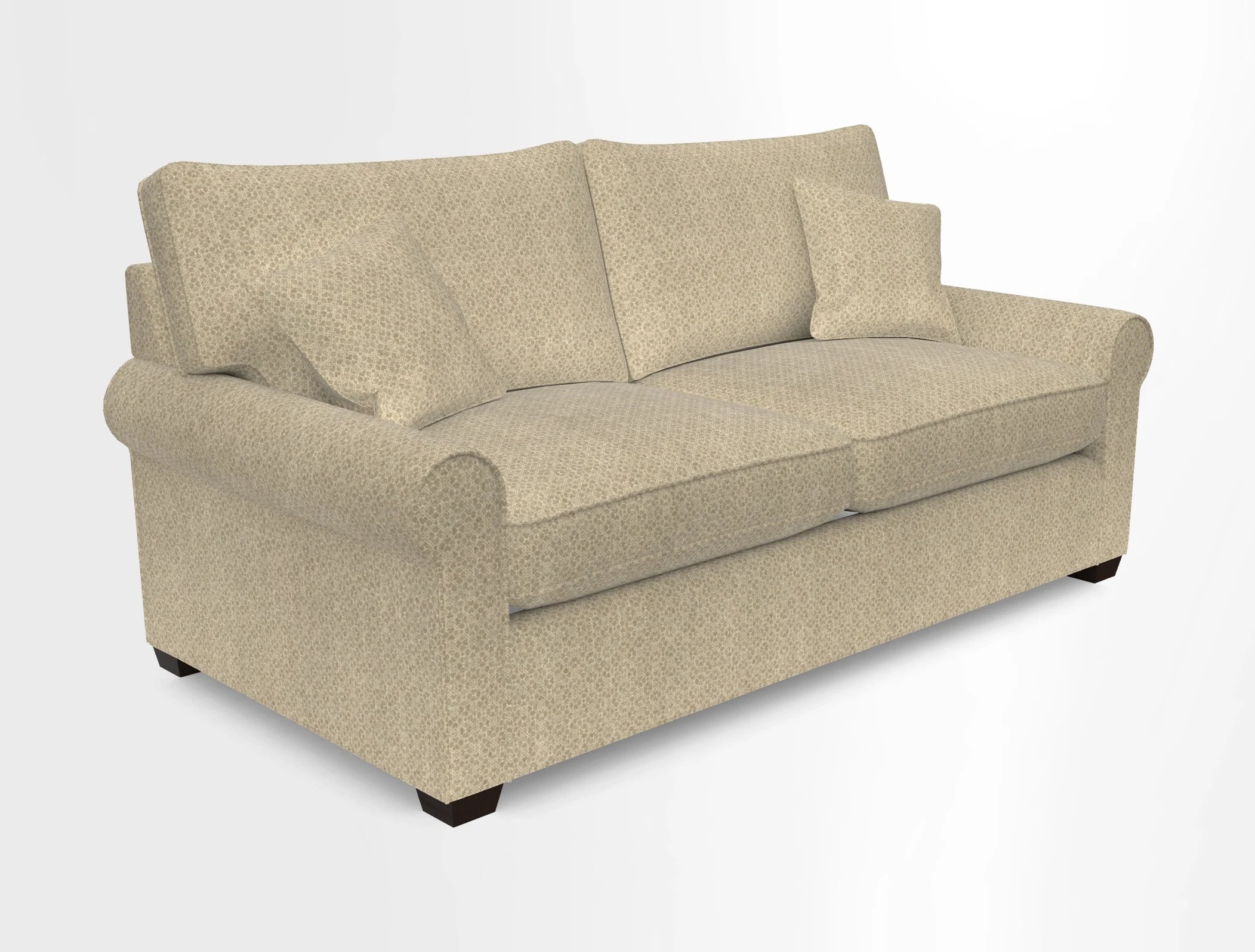 Bignor 3 Seater Sofa in V&A Drawn From Nature Oak Tree Gold