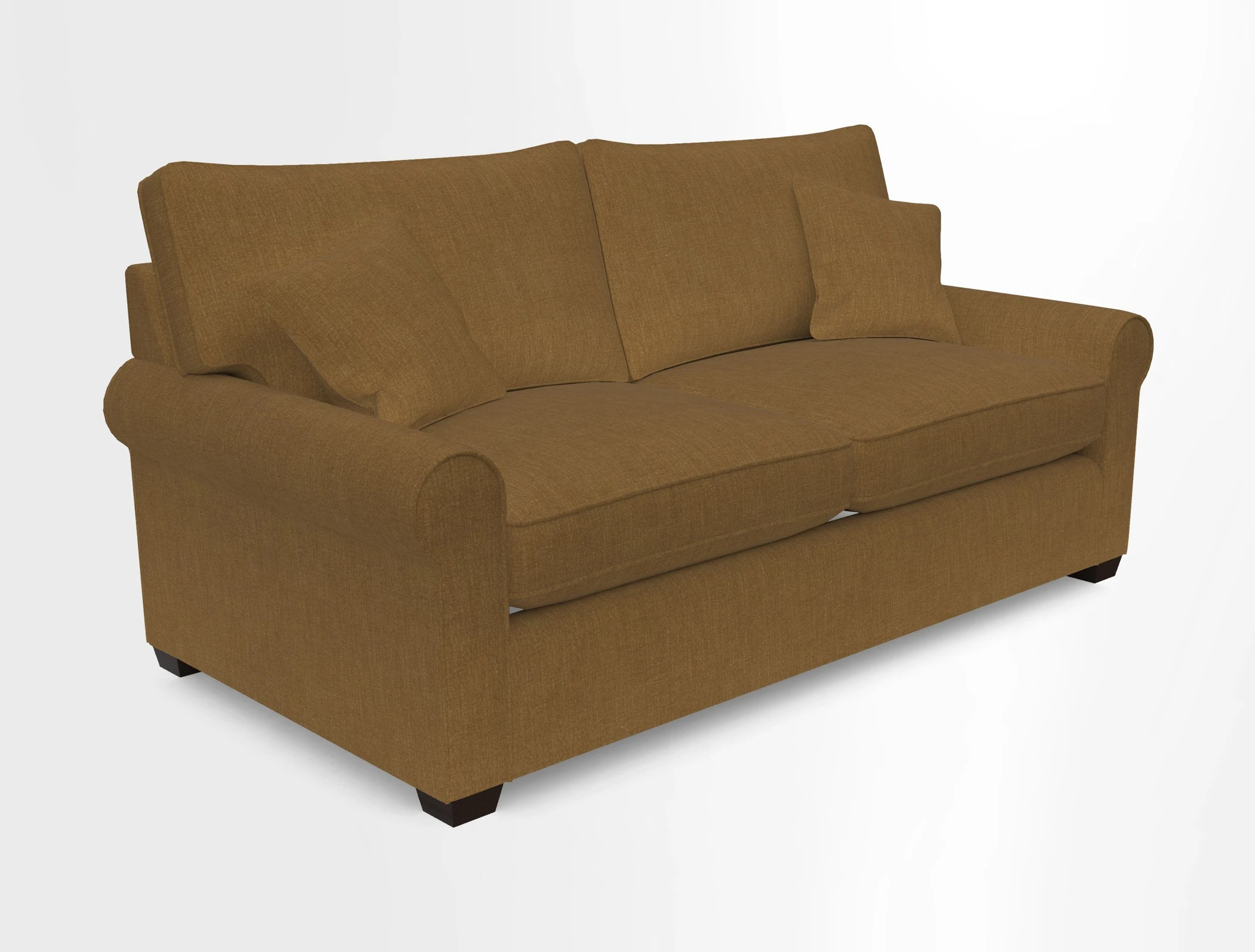 Bignor 3 Seater Sofa in V&A Drawn From Nature Oak Tree Gold