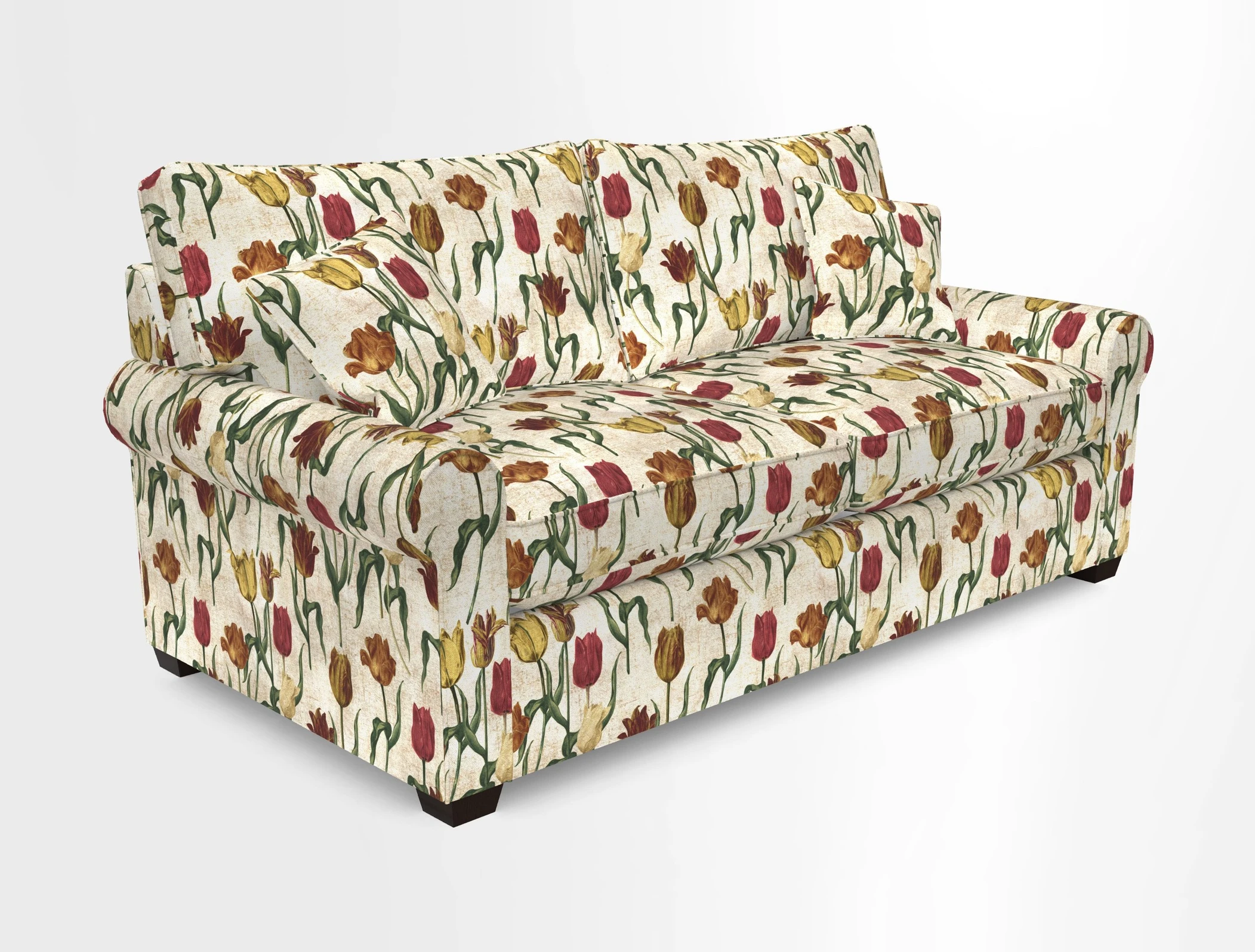 Bignor 3 Seater Sofa in V&A Drawn From Nature Oak Tree Gold